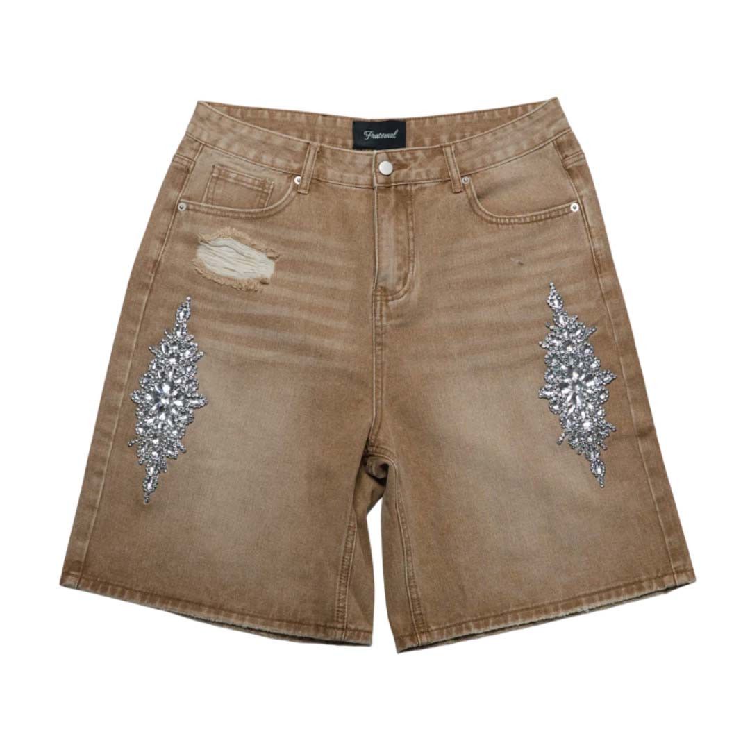 Other Fraternal Khaki Dagger Jorts Size US 38 / EU 54 - 1 Thumbnail