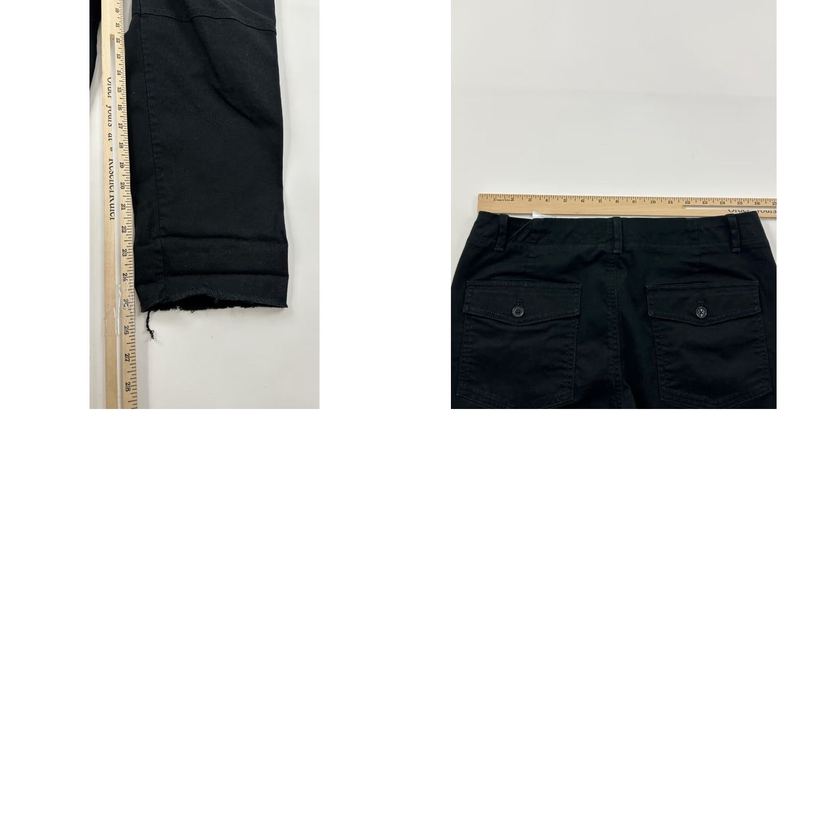 Banana Republic Banana Republic Pants Women’s 10 Black Flap Pockets Size 32" / US 10 / IT 46 - 8 Thumbnail