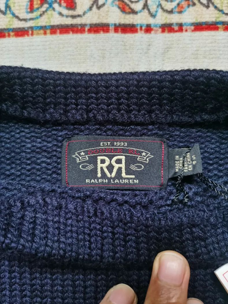 RRL Ralph Lauren RRL Ralph Lauren Retro navy pullover wool knit sweater, sw Size US S / EU 44-46 / 1 - 6 Thumbnail