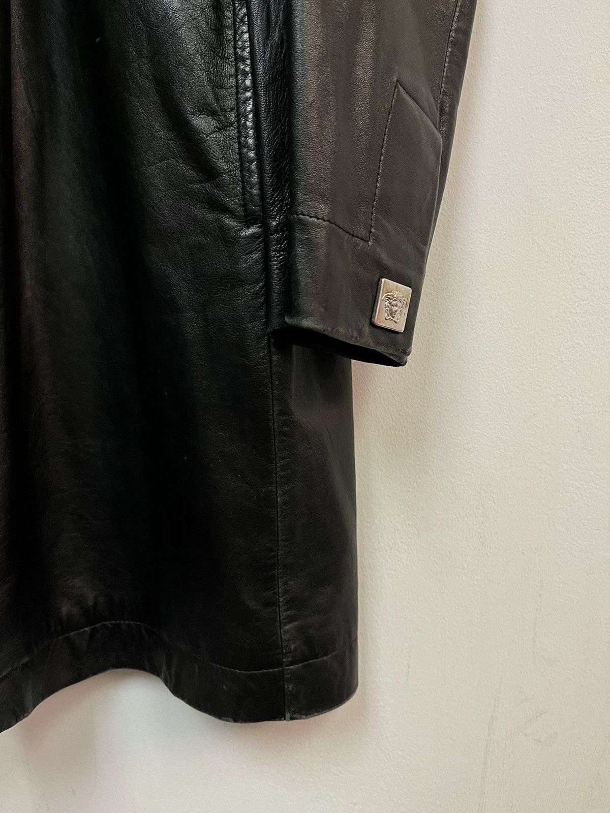 Versace Jeans Couture Versace Leather Trench Coat Size US XL / EU 56 / 4 - 3 Thumbnail