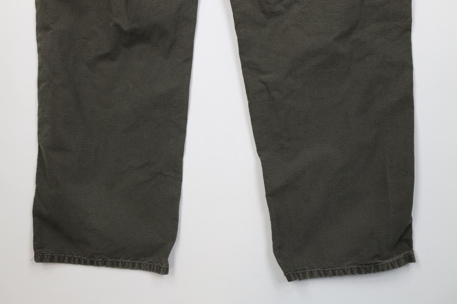 Carhartt Vintage Y2K Carhartt Wide Leg Dungaree Pants Olive Green Size US 38 / EU 54 - 12 Thumbnail