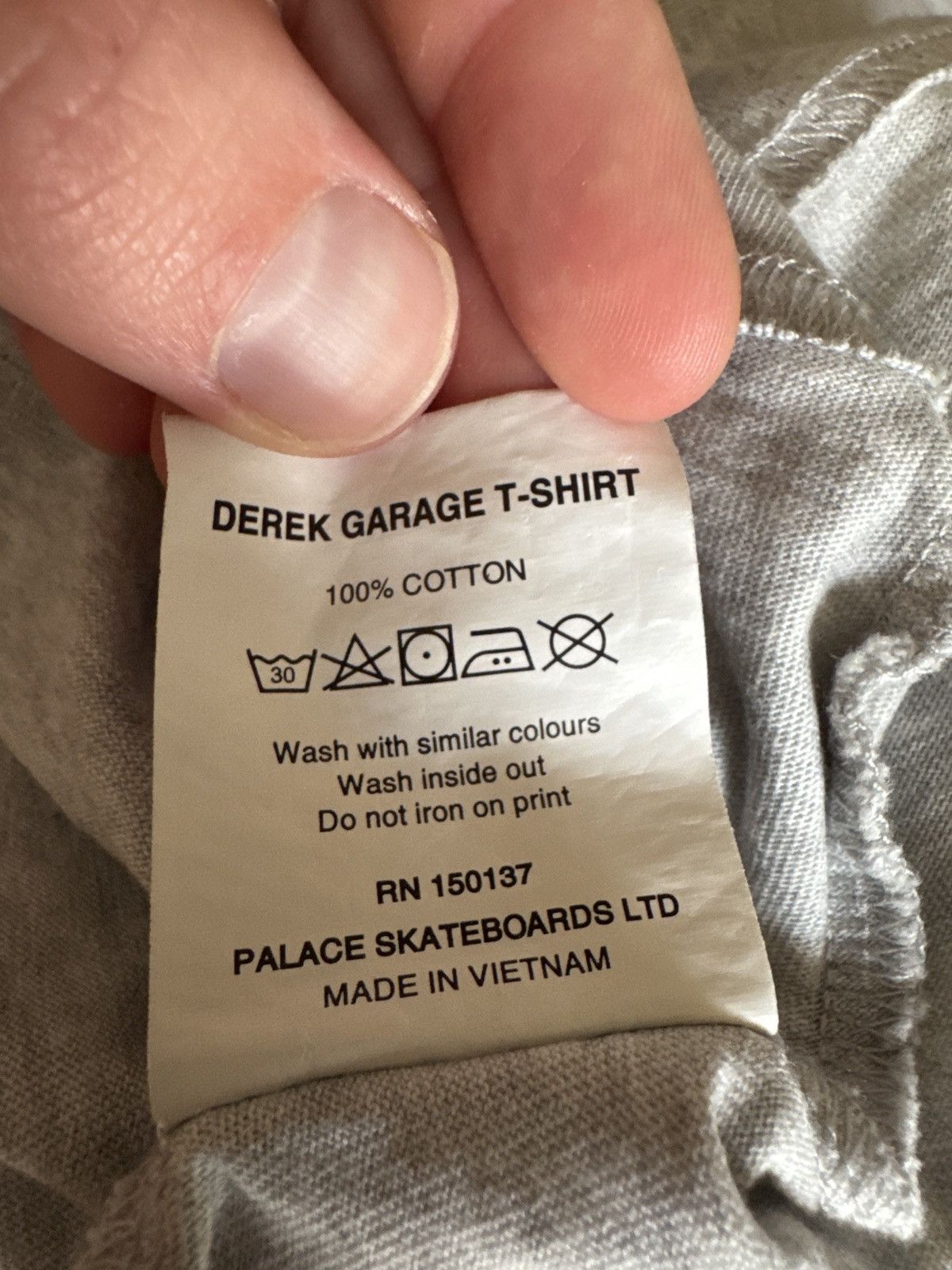Palace 2023 Palace Derek Garage T-Shirt 'Grey Marl' Size Small Size US S / EU 44-46 / 1 - 6 Thumbnail