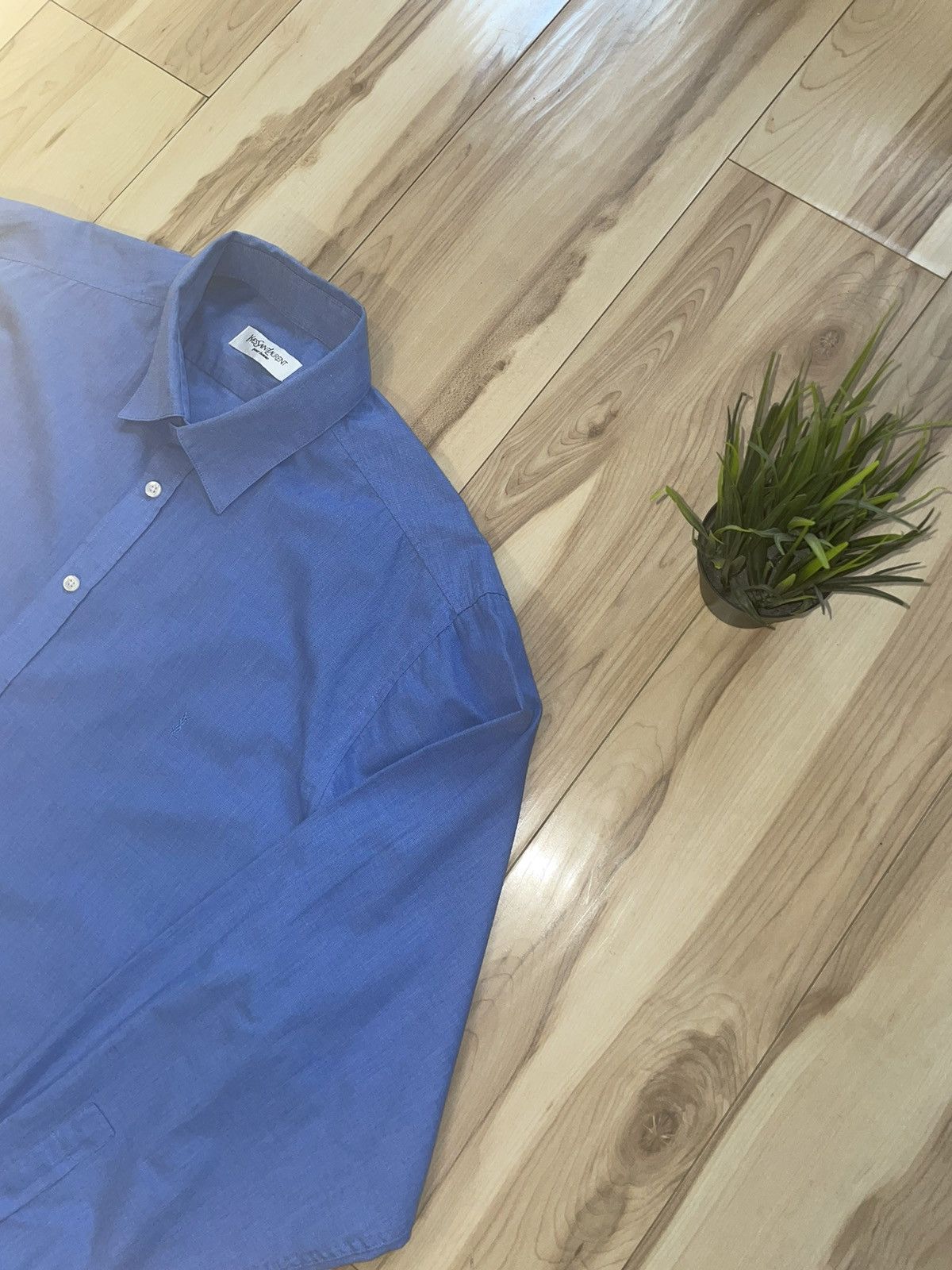 Vintage × Yves Saint Laurent Vintage Luxury Button Shirt Yves Saint Laurent YSL Size US XXL / EU 58 / 5 - 3 Thumbnail