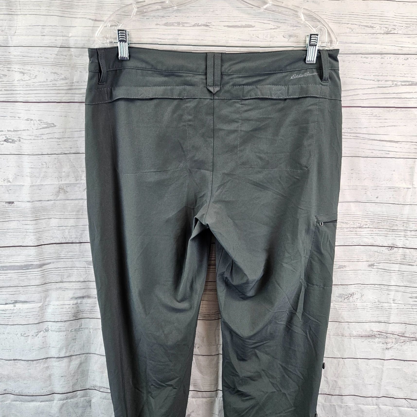 Eddie Bauer Eddie Bauer Womens Pants 12 Gray Mid Rise Roll Up Cuff? Size 34" / US 12 / IT 48 - 4 Thumbnail