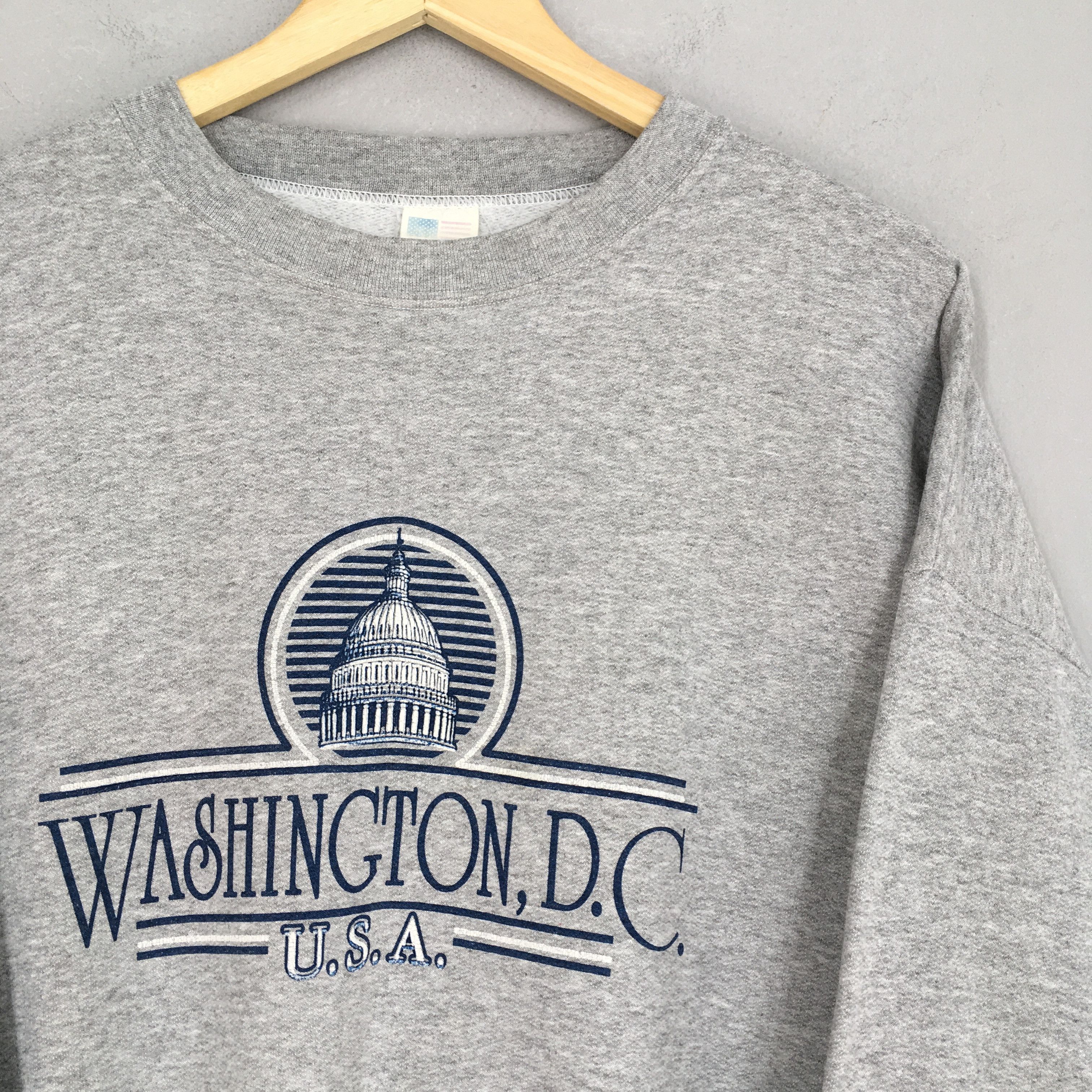 DC Vintage 90s Washington DC White House Sweatshirts XLarge Size US XL / EU 56 / 4 - 2 Thumbnail
