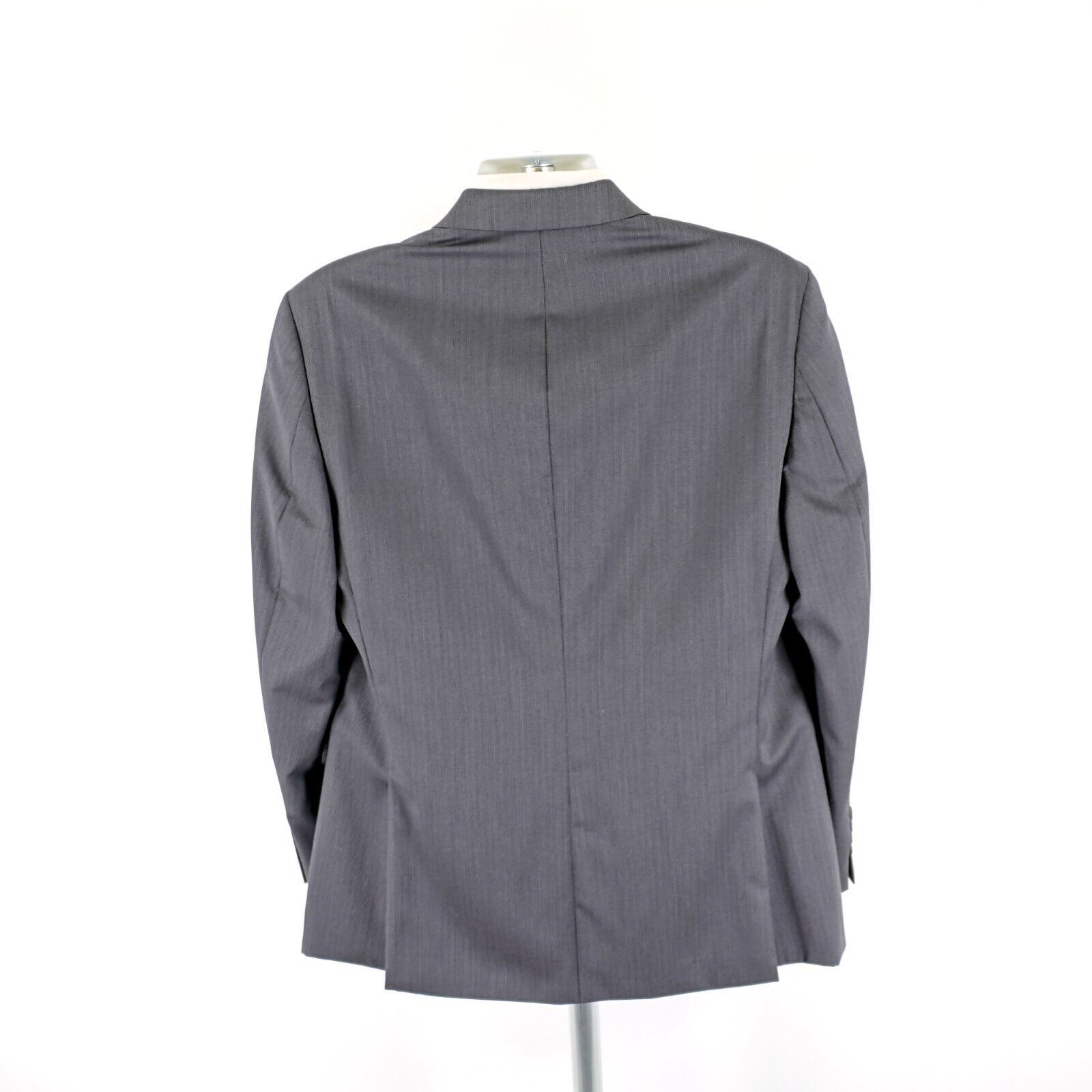 DKNY Dkny 2 Wool Gray Striped 2 Button Piece Suit 40R Or Slim 42R Size 40R - 10 Thumbnail