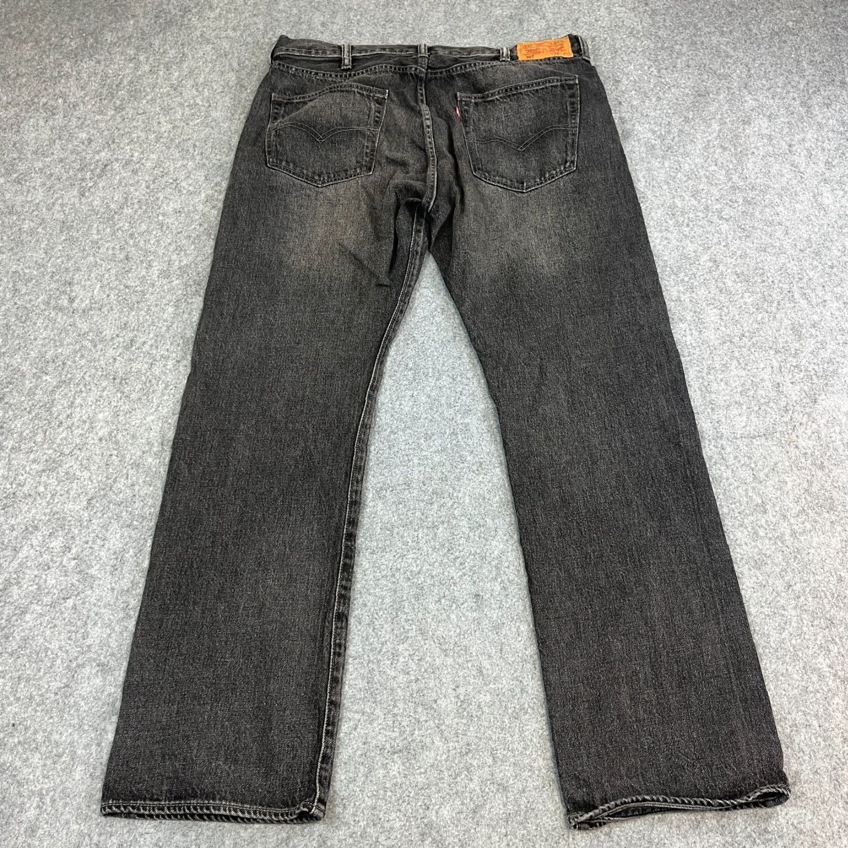 Levi's Levi's 501 Jeans Mens Regular Straight 38 32 Dark Grey Cotton Button Fly Denim 5-Pocket Design Size US 38 / EU 54 - 2 Thumbnail
