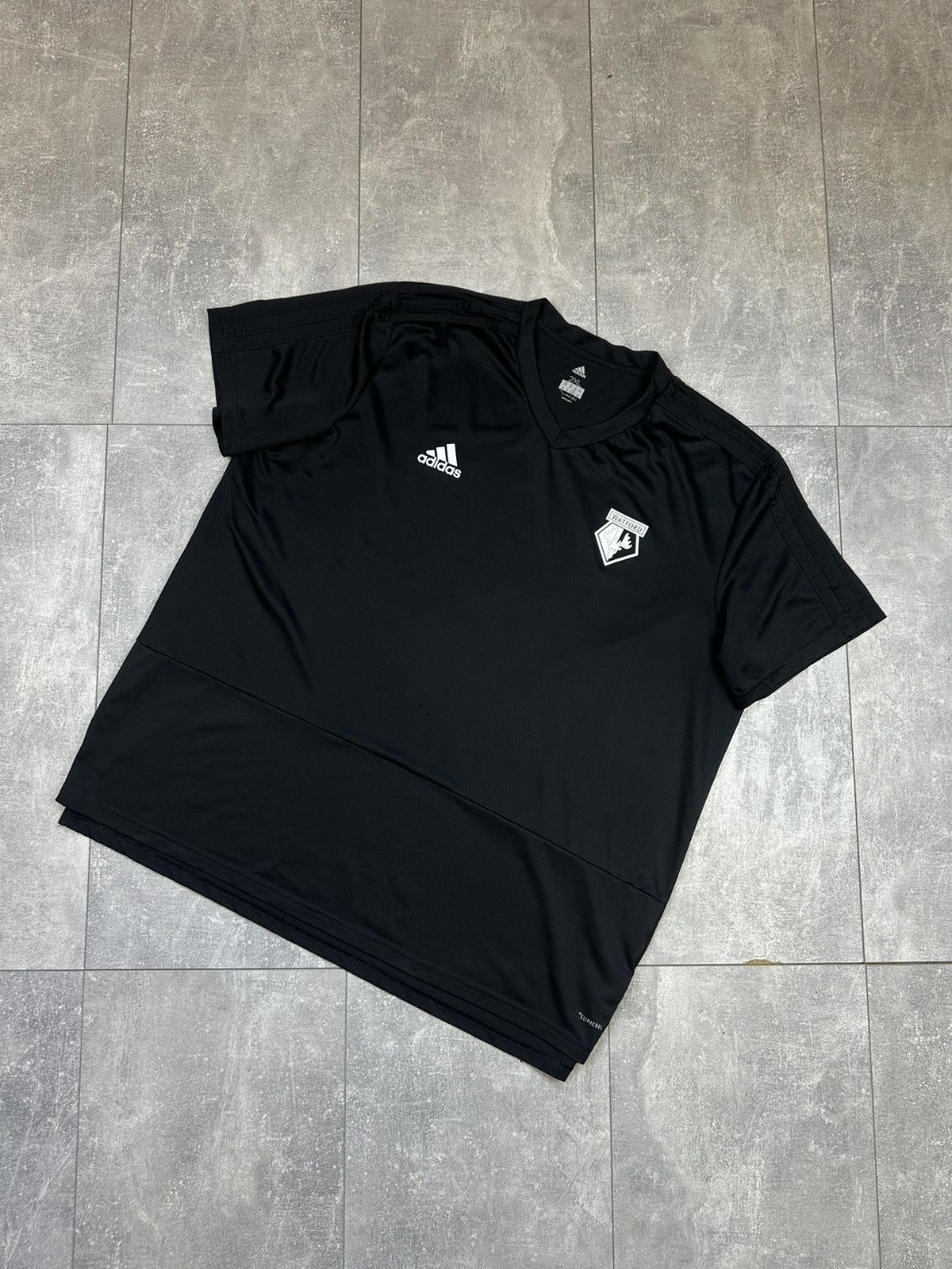 Vintage Adidas Waterford Black Traning Soccer Jersey Size US XXL / EU 58 / 5 - 2 Thumbnail
