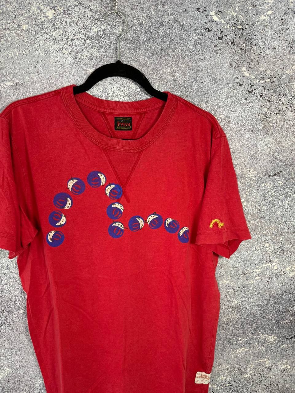Evisu × Vintage Vintage Evisu Big Logo Red Tee y2k Large Size US L / EU 52-54 / 3 - 3 Thumbnail