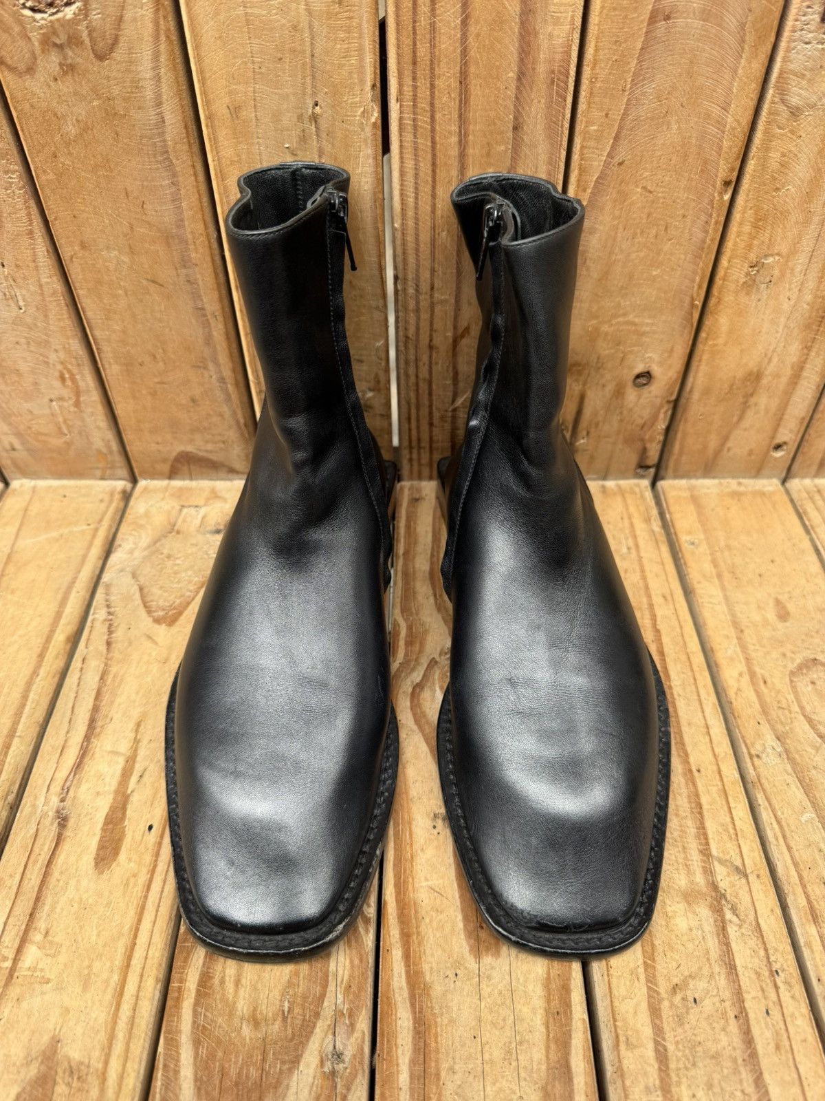 Balenciaga Balenciaga BB Back Rim Women’s black leather boots EUR 35 Size US 5 / IT 35 - 3 Thumbnail