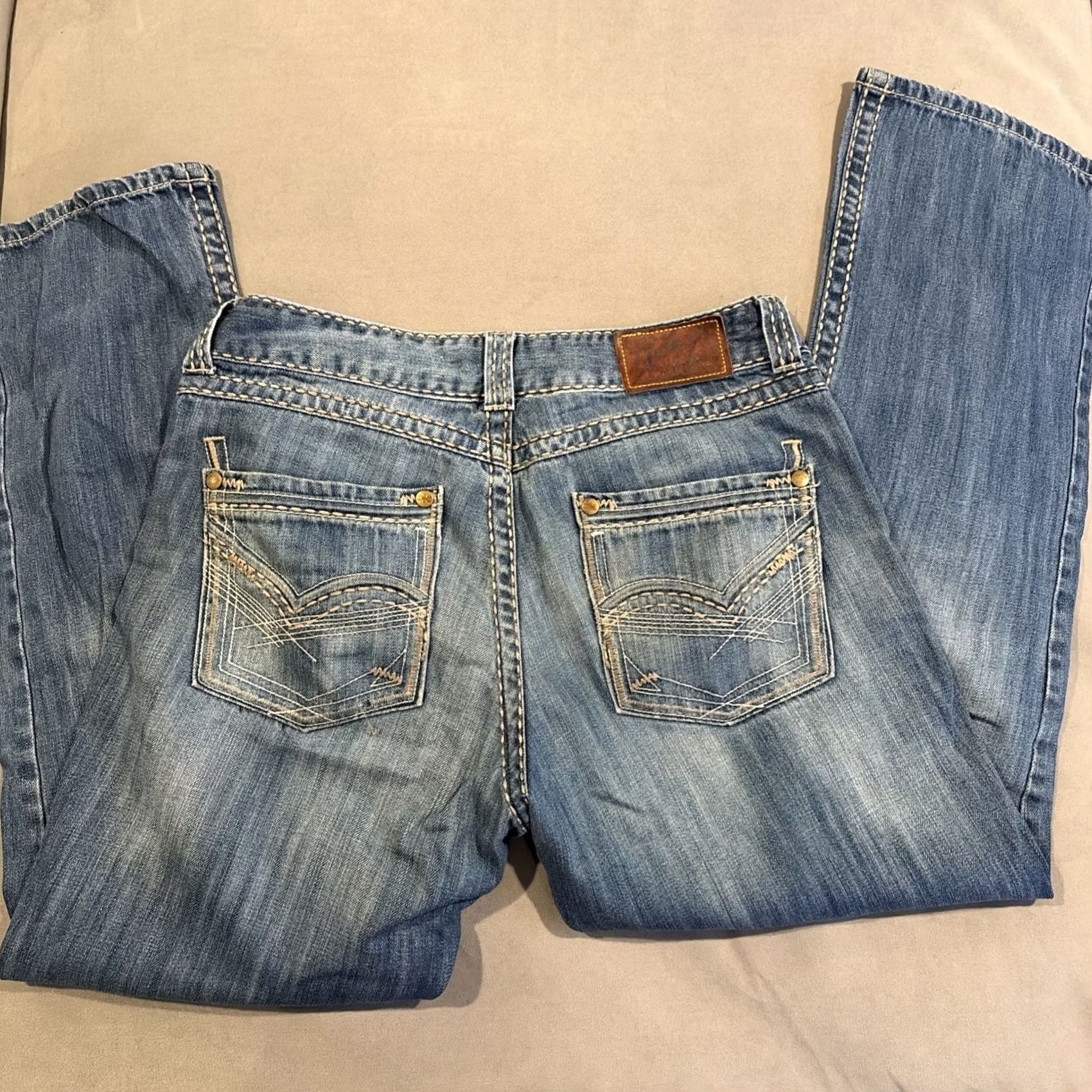 Wrangler Wrangler Rock 47 Jeans Bootcut Denim 36 Regular Blue 90s Cowboy Western Rock 47 by Wrangler Mens Jeans Size US 36 / EU 52 - 7 Thumbnail