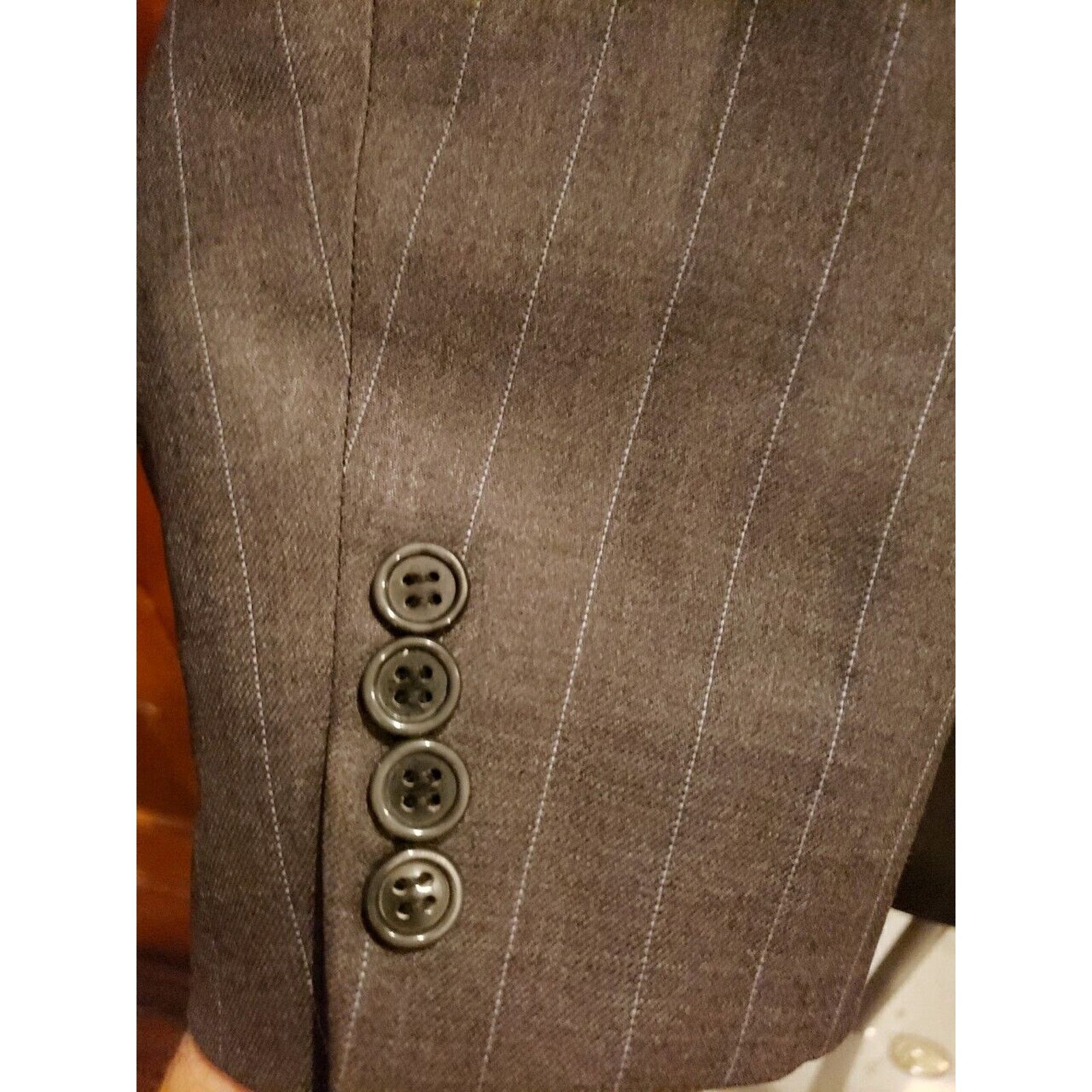 Brioni Brioni Gray 150 Super Wool Double Breasted Blazer Size 42 S Size 42S - 4 Thumbnail
