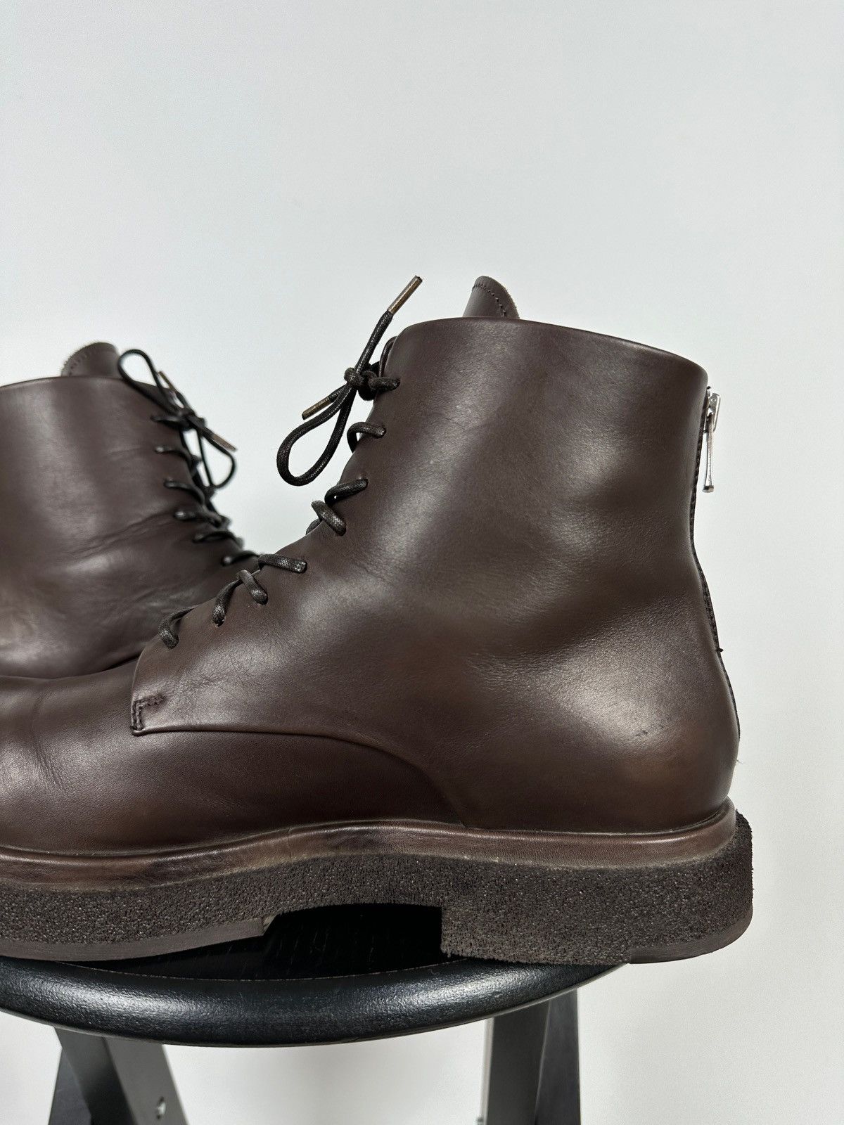 Officine Creative Officine Creative Lace Up Brown Leather Boots Size US 10 / IT 40 - 19 Thumbnail