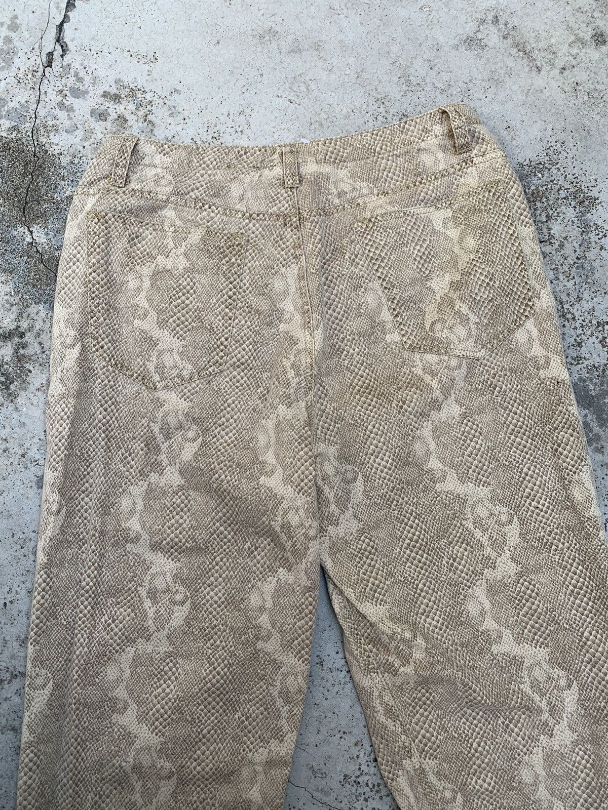 Japanese Brand Rare! Liz Claiborne Snake Skin Design Pants Jeans Size US 30 / EU 46 - 4 Thumbnail