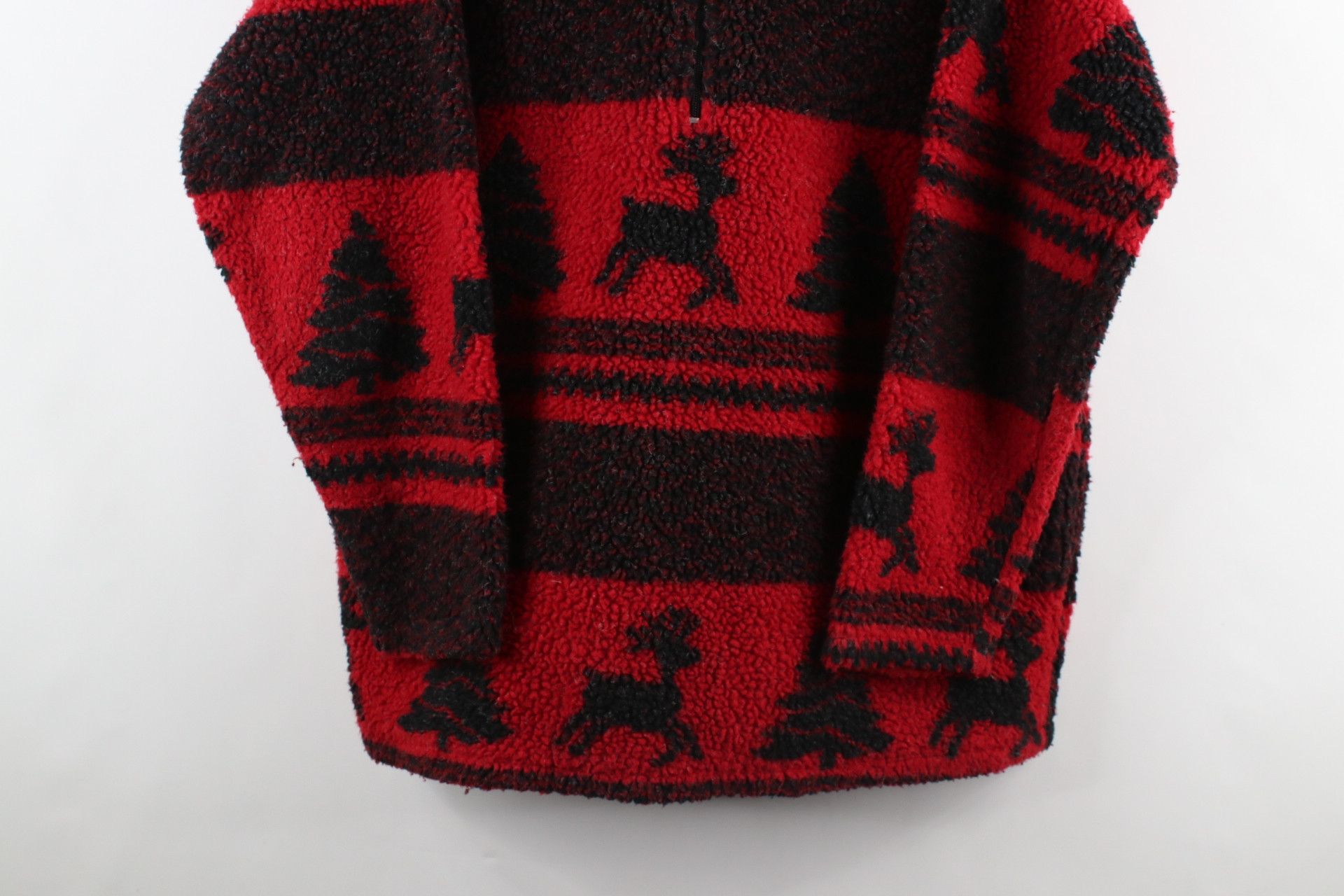 Vintage Vintage 90s Streetwear Deep Pile Fleece Half Zip Sweater Size US XXL / EU 58 / 5 - 3 Thumbnail