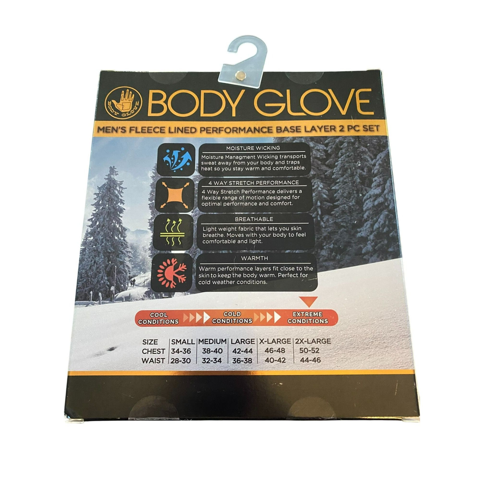 Body Glove Body Glove Mens Black XL Fleece-Lined Performance Baselayer Size US 41 - 7 Thumbnail