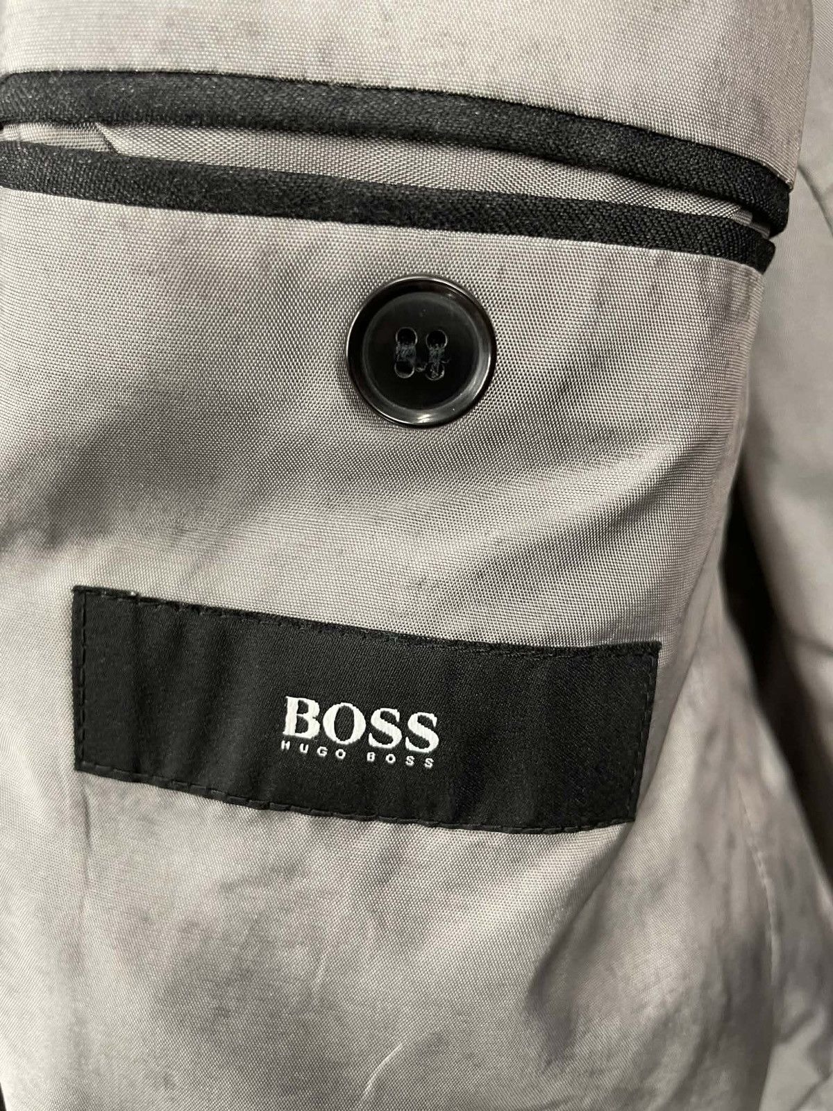 Hugo Boss Hugo Boss Nordstrom Charcoal Blazer 44 Made USA Size 44R - 2 Thumbnail