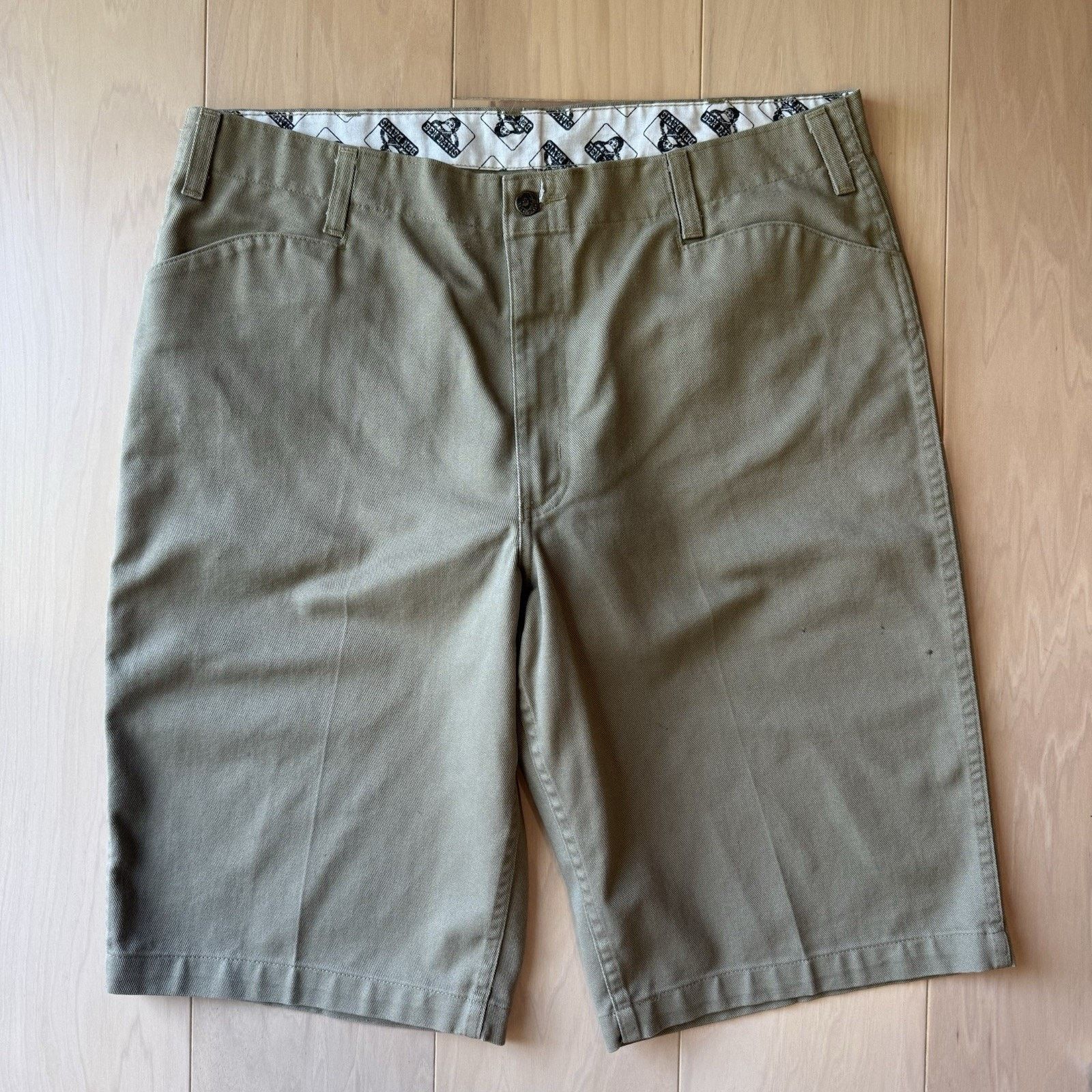 Ben Davis × Vintage Vintage Ben Davis Shorts 38 Khaki 90 Chino Workwear Size US 38 / EU 54 - 3 Thumbnail