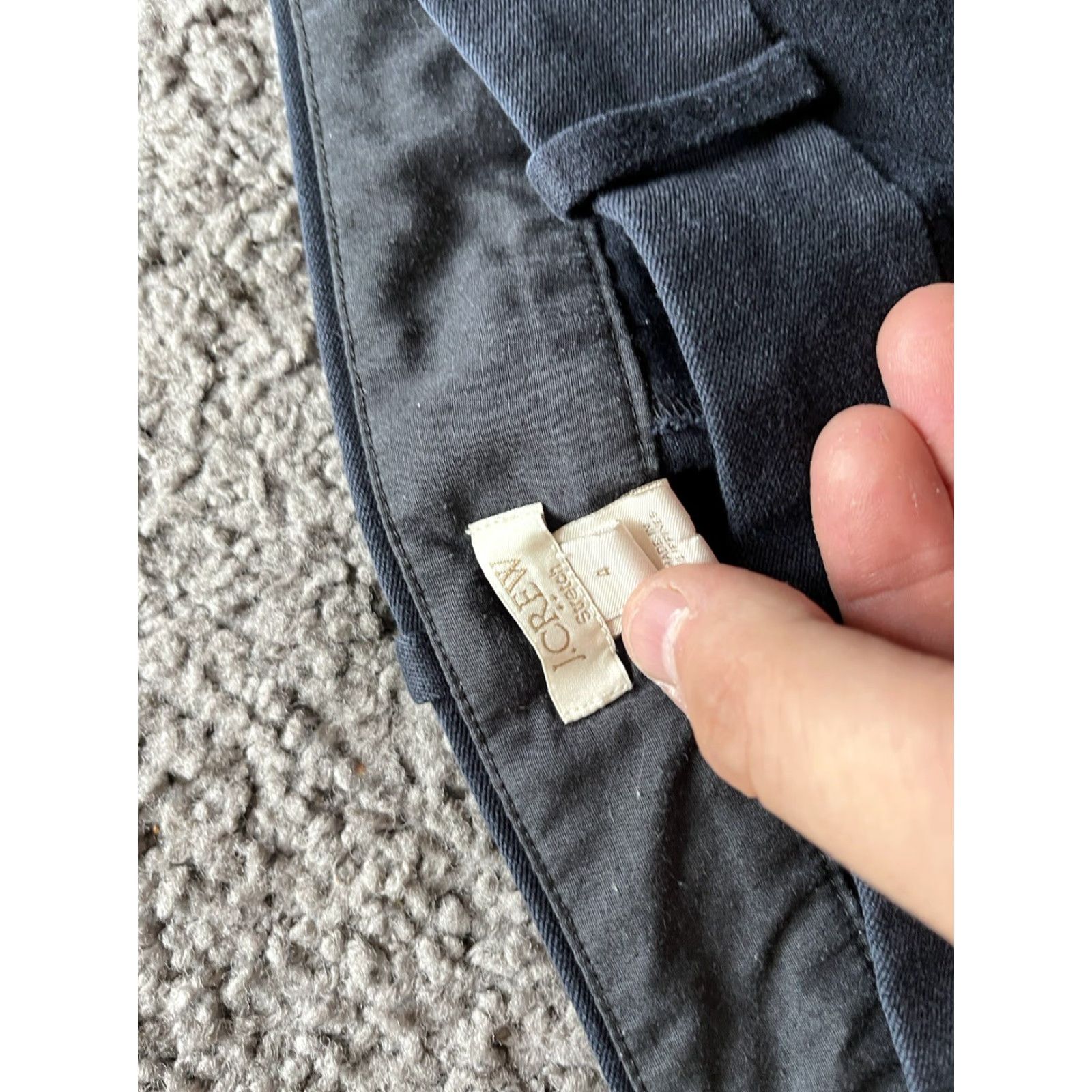 J.Crew VINTAGE J.CREW City Fit Pants Women's - 4 Black Skinny Bottoms, Regular, 3/4 Style 28637, Ladies, 6? Size 28" / US 6 / IT 42 - 5 Thumbnail