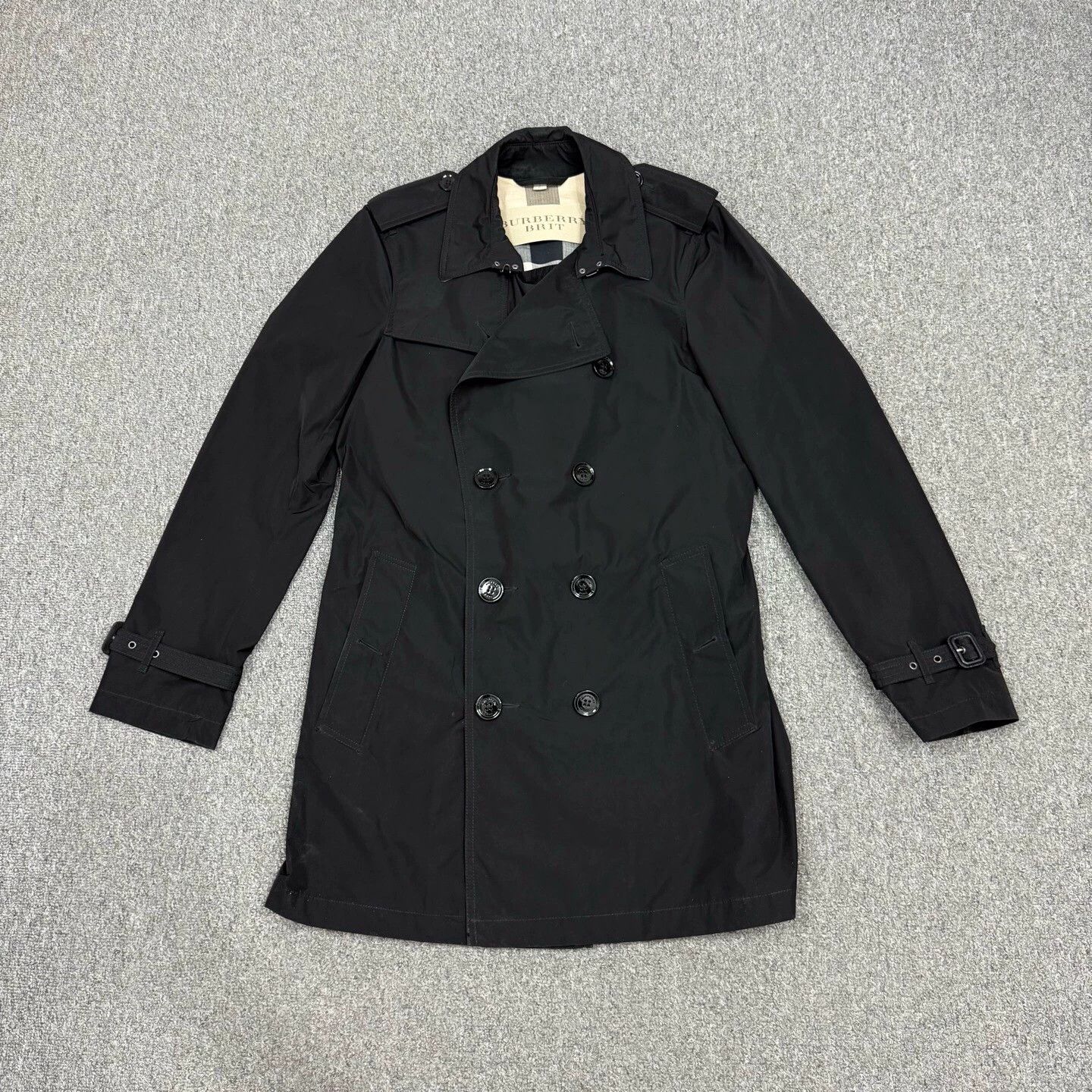 Burberry Burberry black lining check overcoat S 99 new Size S / US 4 / IT 40 - 1 Thumbnail