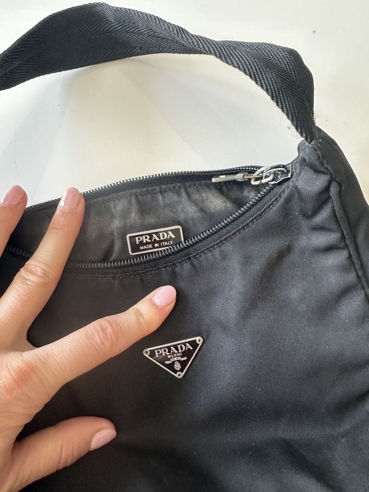 Prada Black Nylon Prada Handbag Size ONE SIZE - 3 Thumbnail