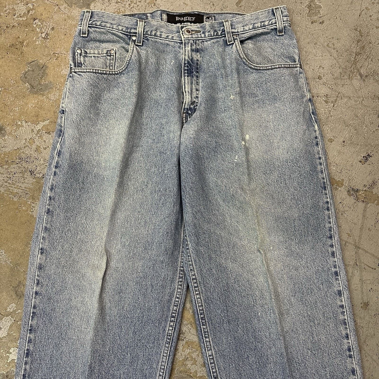 Levi's × Vintage Vintage Y2K Levi’s Silvertab Blue Baggy Denim Jeans 36x32 Size US 36 / EU 52 - 2 Thumbnail