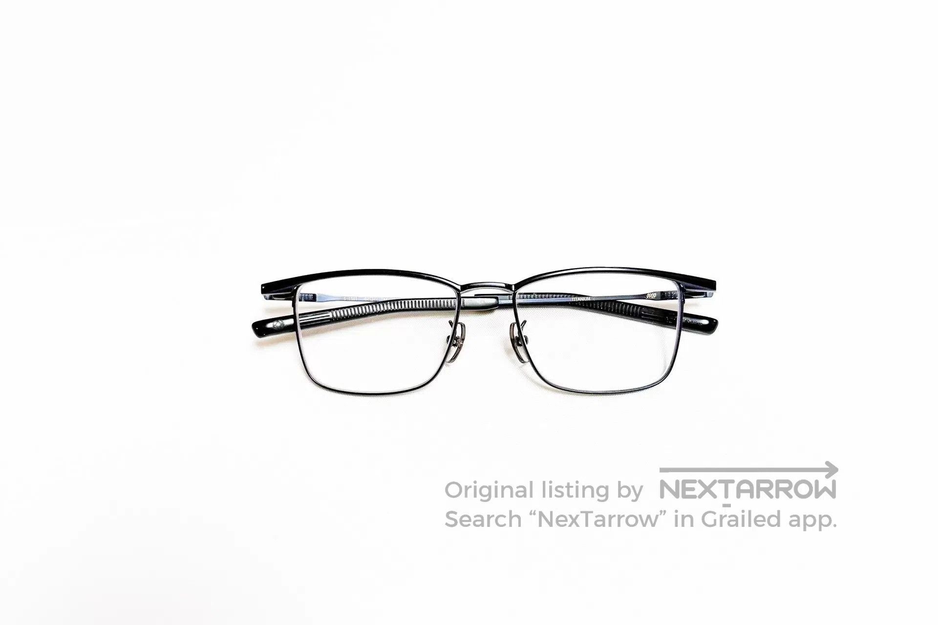 Japanese Brand four nines 999.9 Titanium Eyeglasses Frame. Size ONE SIZE - 2 Thumbnail