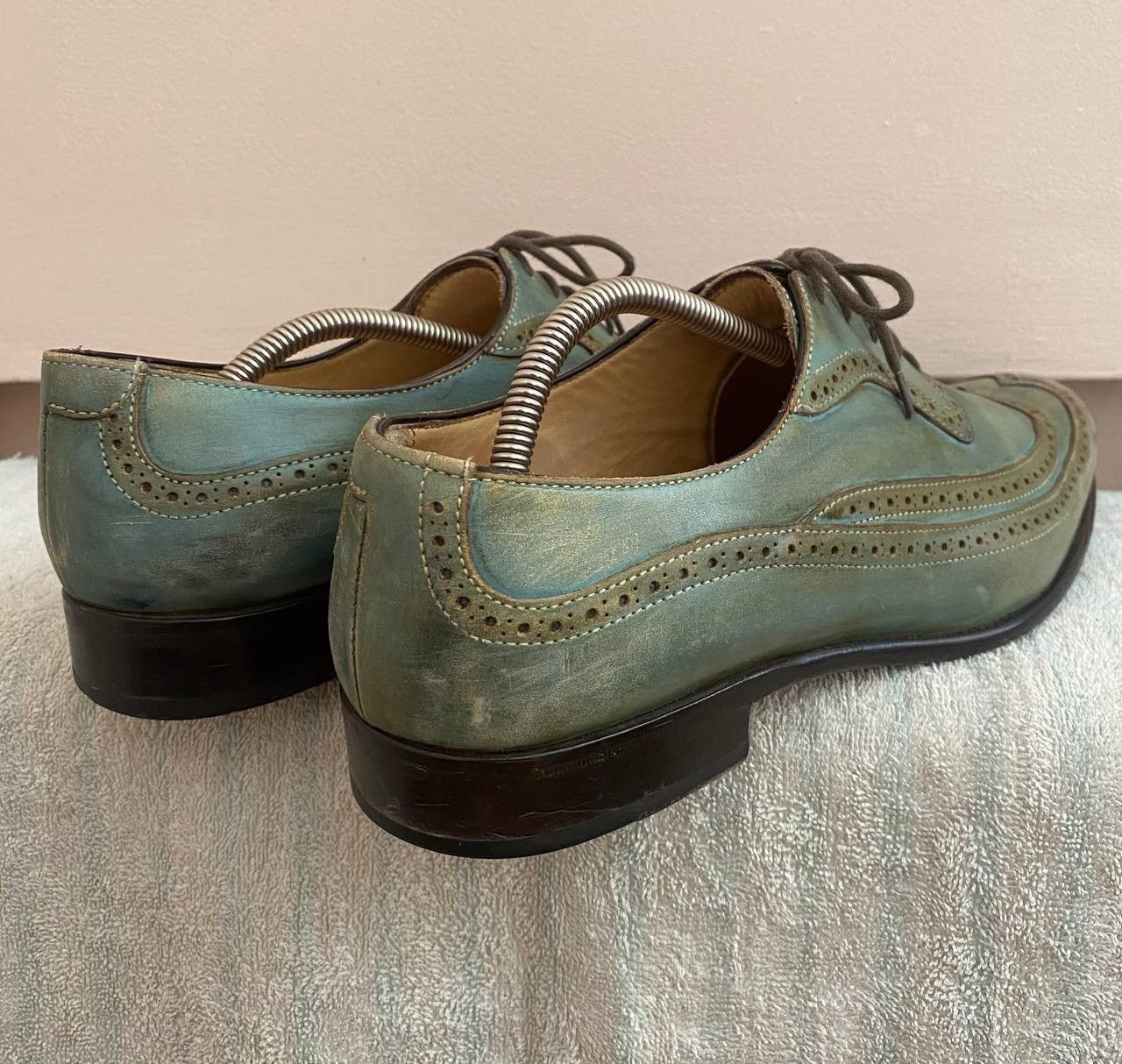 Francesco Smalto 🔥 Francesco Benigno Leather Shoes Size US 9 / EU 42 - 11 Thumbnail