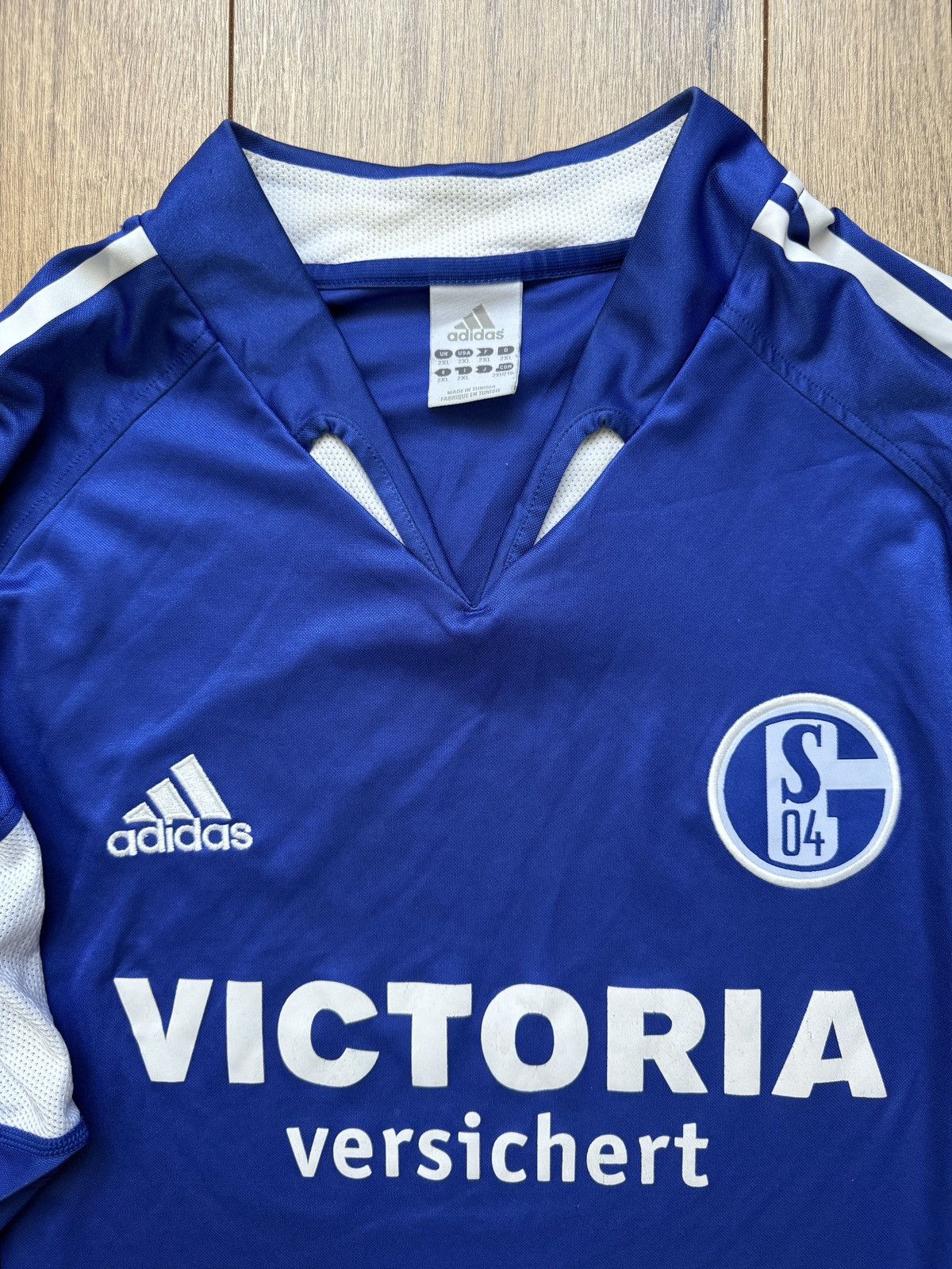 Adidas × Vintage Koszulka piłkarska longsleeve Adidas Schalke 04 2004/05 Size US XXL / EU 58 / 5 - 4 Thumbnail