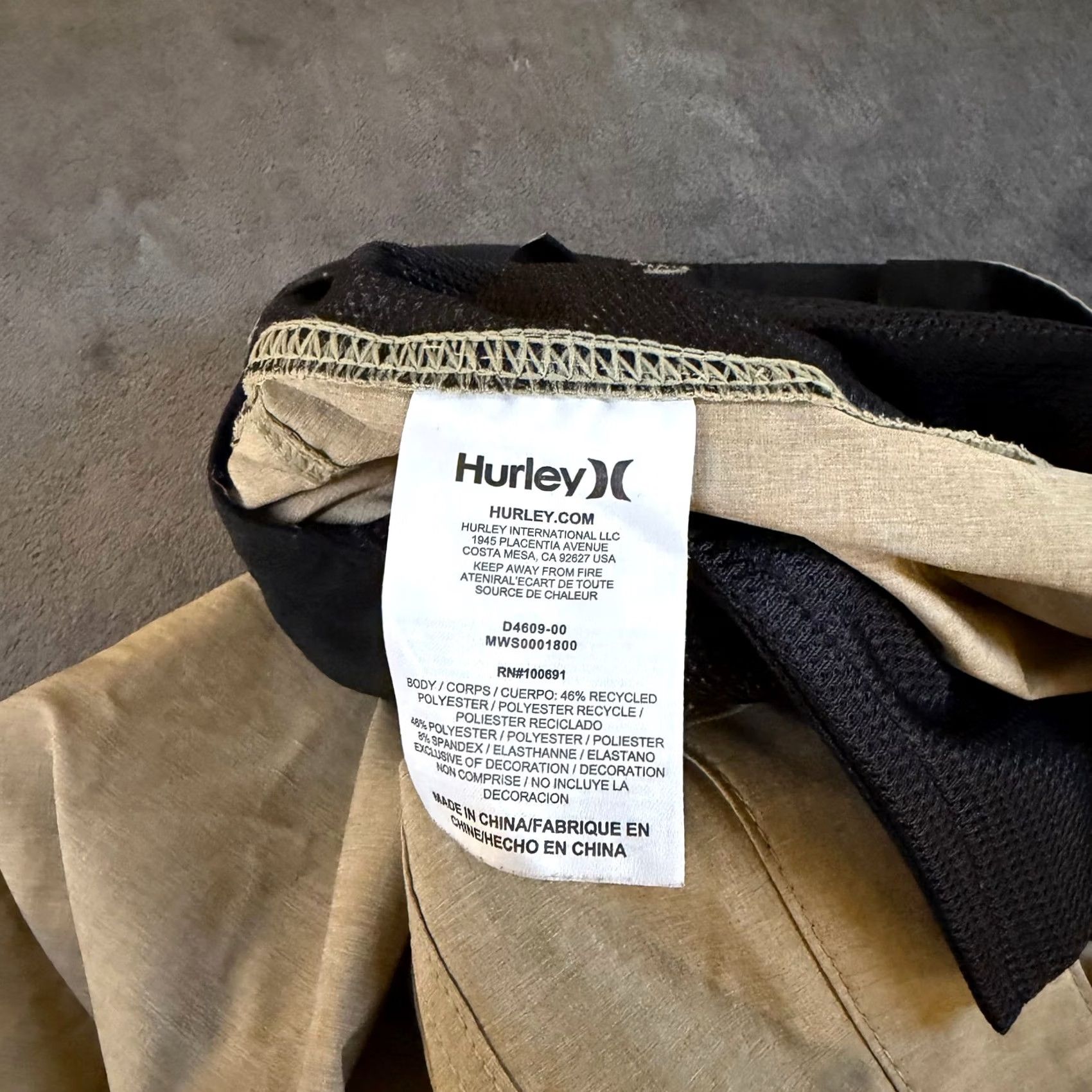 Hurley Hurley Phantom Hybrid Shorts Mens 38" Khaki Beach Casual Everyday Stretch Lightweight Quick Dry Pockets Breathable Chino 10" Inseam Regular Size US 38 / EU 54 - 7 Thumbnail