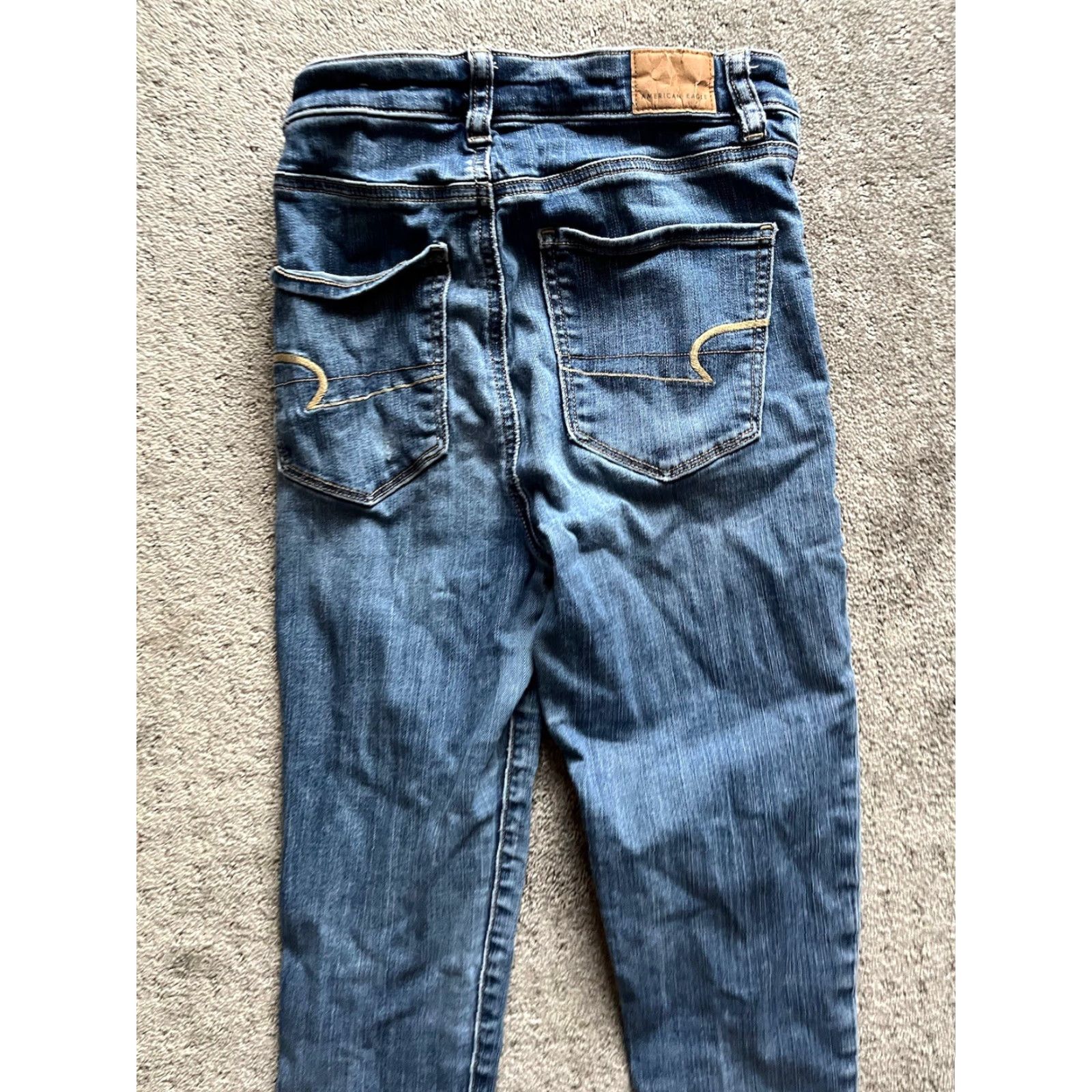 American Eagle Outfitters American Eagle Highest Rise Jegging Blue Jeans Women Size 2 Regular Ankle Zip Size 26" / US 2 / IT 38 - 4 Thumbnail