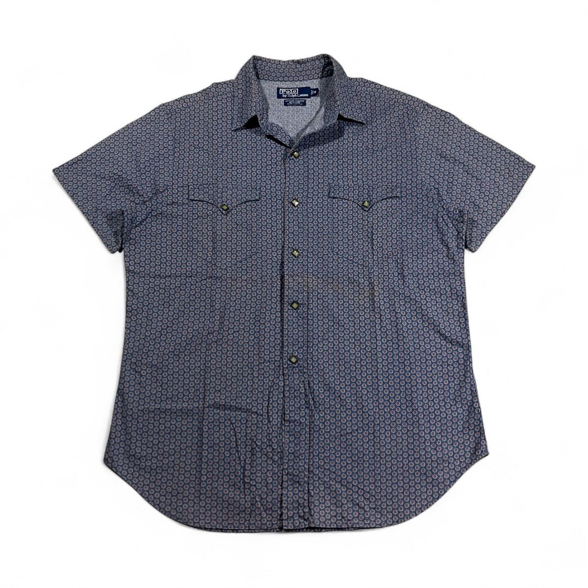 Polo Ralph Lauren Vtg Polo Ralph Lauren Western Shirt Snap Button Size US L / EU 52-54 / 3 - 1 Thumbnail