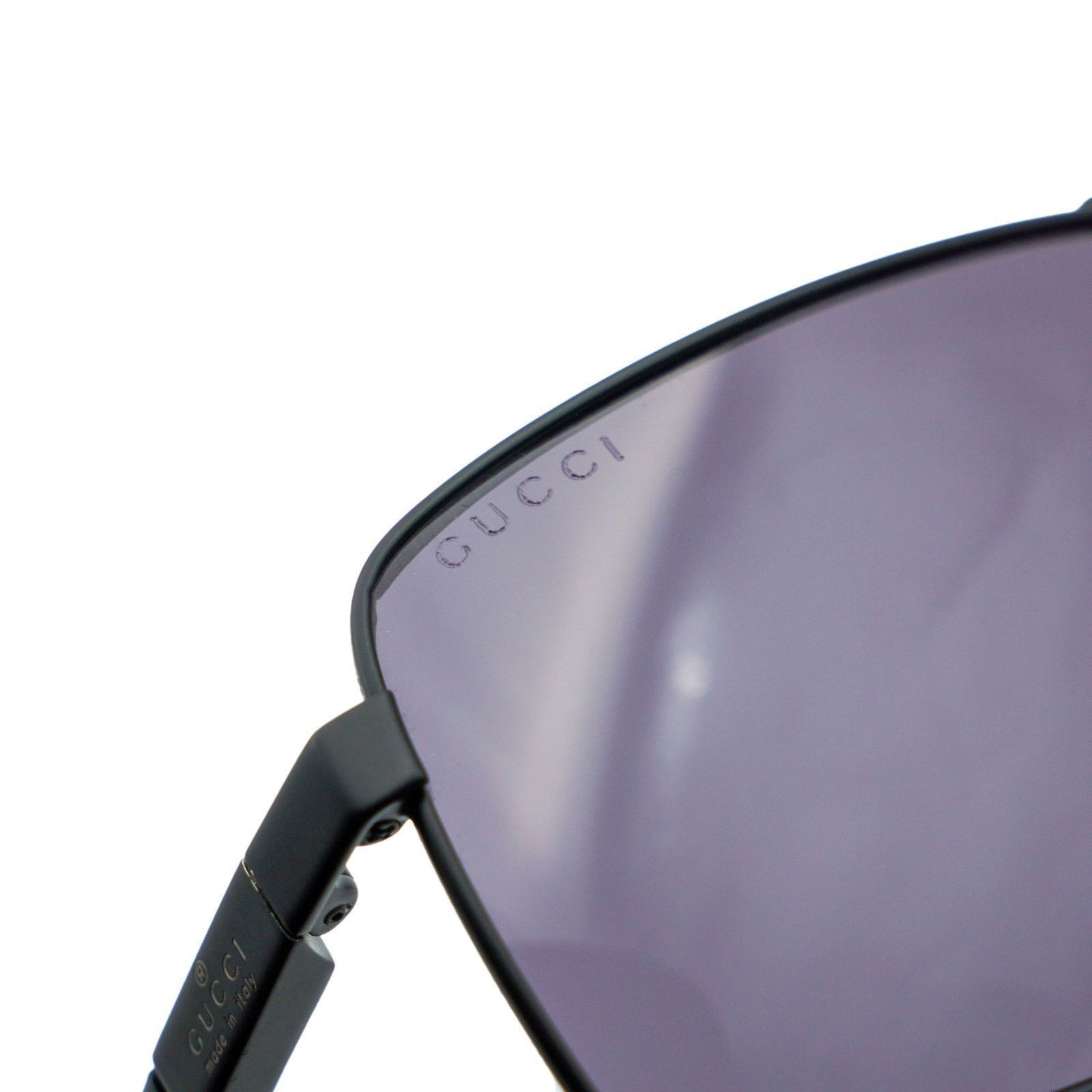 Gucci Vintage Gucci GG 1950 Black Logo Rectangular Sunglasses Size ONE SIZE - 5 Thumbnail