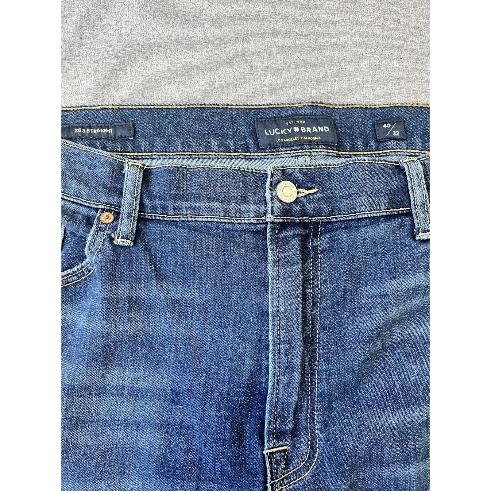 Lucky Brand Lucky Brand Jeans Men's Size 40x32 Blue Dark 363 Straight Size US 40 / EU 56 - 5 Thumbnail