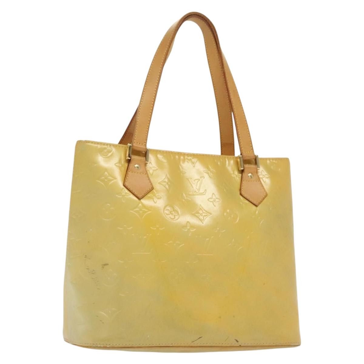 Louis Vuitton LOUIS VUITTON Monogram Vernis Houston Hand Bag Gris M91053 Size ONE SIZE - 1 Thumbnail