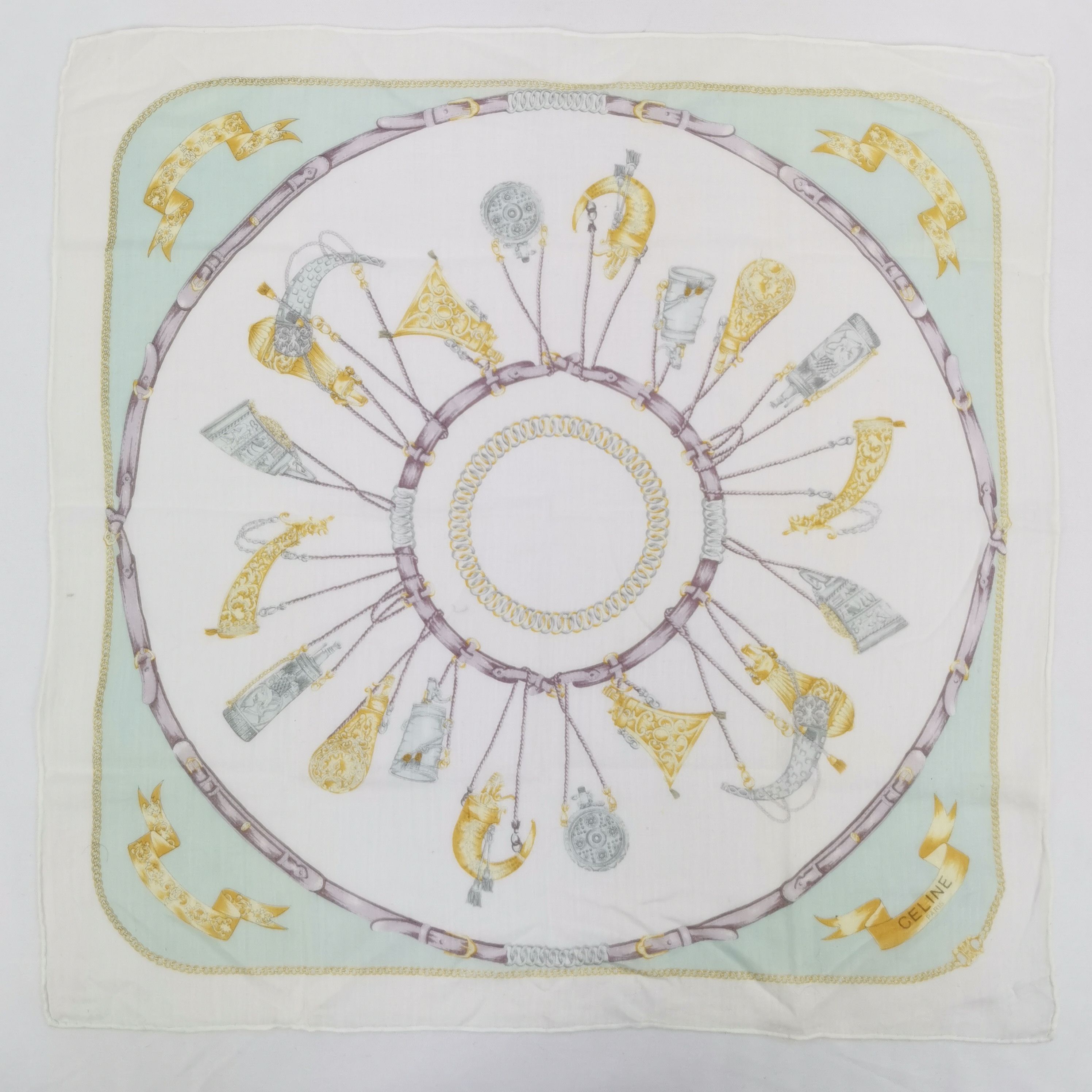 Celine Vintage Celine Handkerchief Bandana Pocket Square Size ONE SIZE - 1 Thumbnail