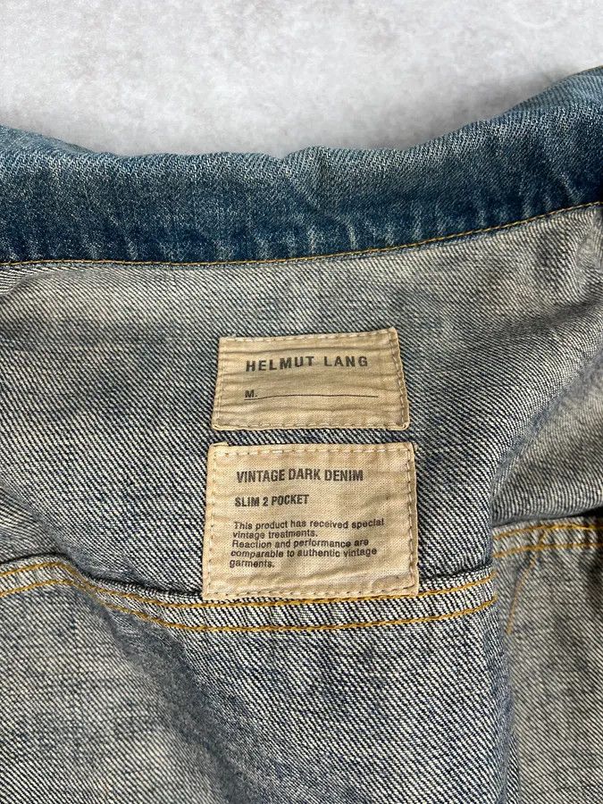 Helmut Lang AW1999 Helmut Lang Blue Eroded Denim Jacket Size US M / EU 48-50 / 2 - 11 Thumbnail