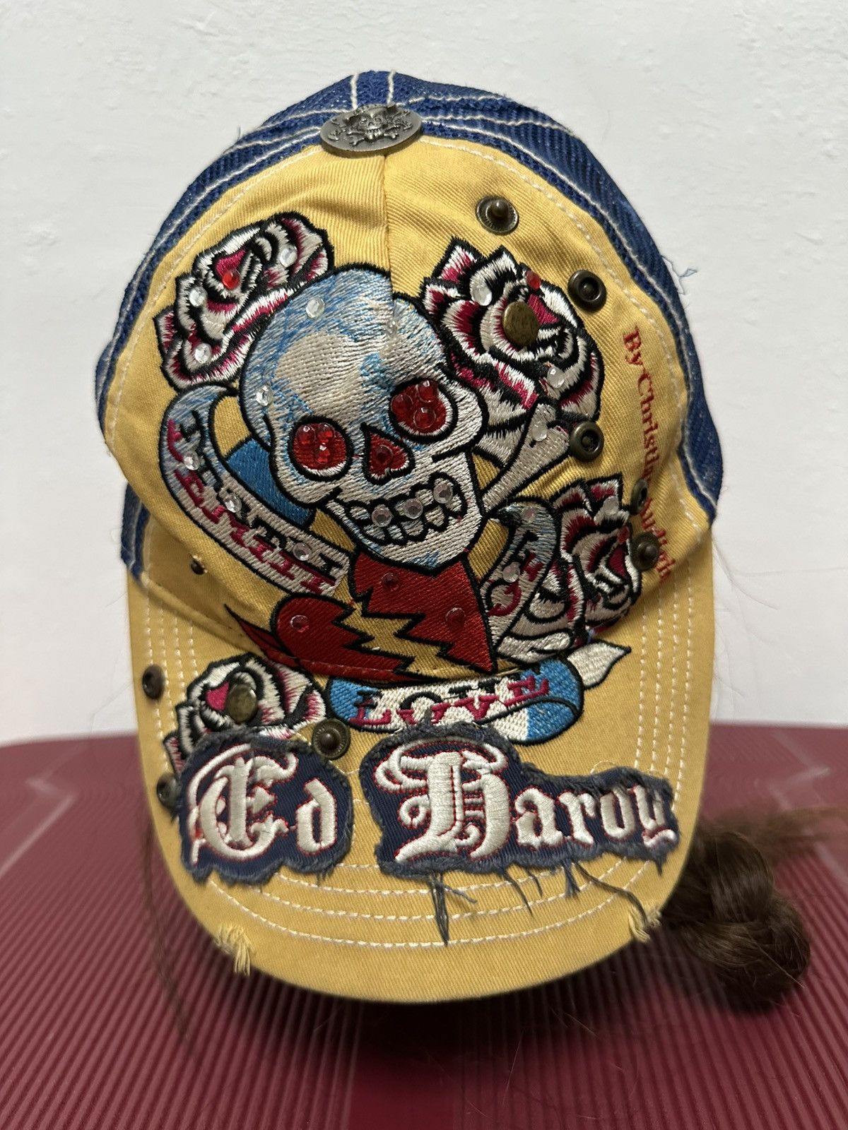 Ed Hardy Ed Hardy Cap by Christian Audigier Skull Eagle Snake Tattoo Size ONE SIZE - 9 Thumbnail