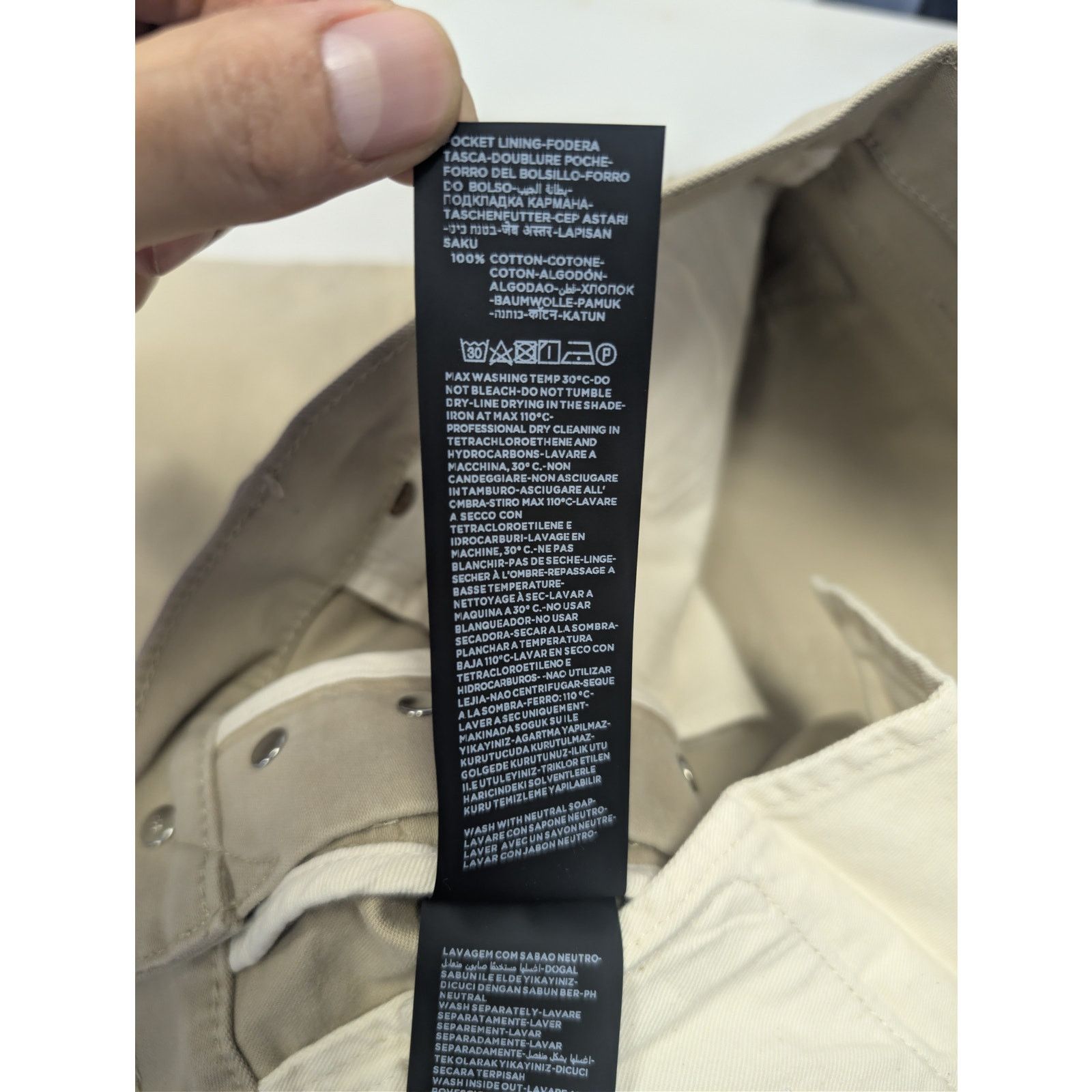Tom Ford o1rshd1 Slim Fit Cotton Blend Denim Jeans in Light Yellow Size US 34 / EU 50 - 17 Thumbnail