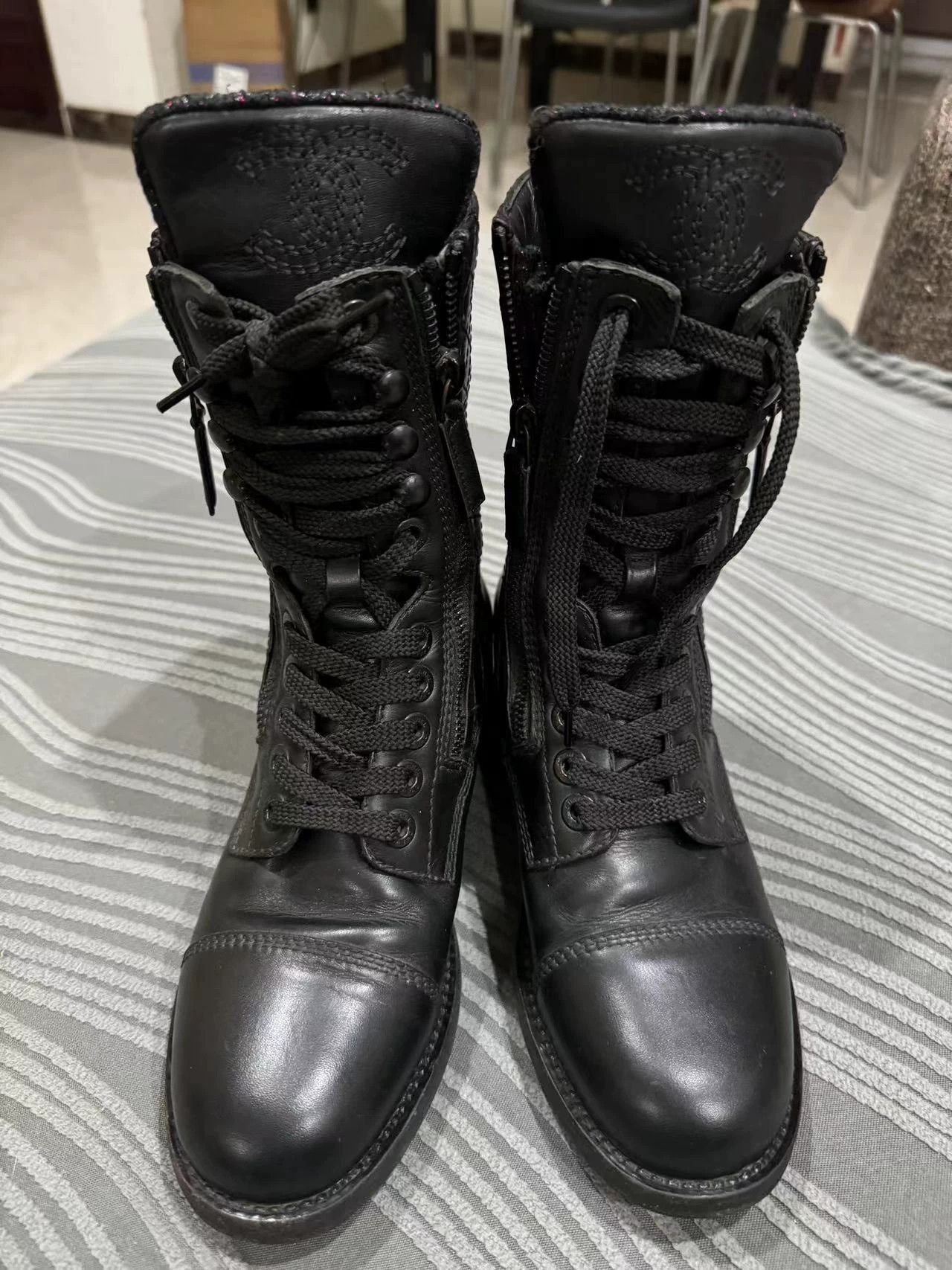 Chanel Chanel Women's 37.5 Boots Size US 7 / IT 37 - 2 Thumbnail