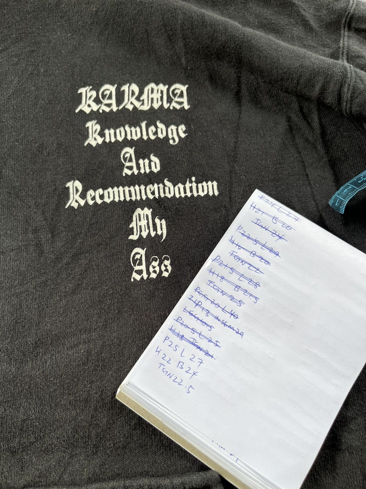 Japanese Brand × Vintage 🔥RARE Karma 90s Anarchist Punk Hoodie Size US L / EU 52-54 / 3 - 8 Thumbnail
