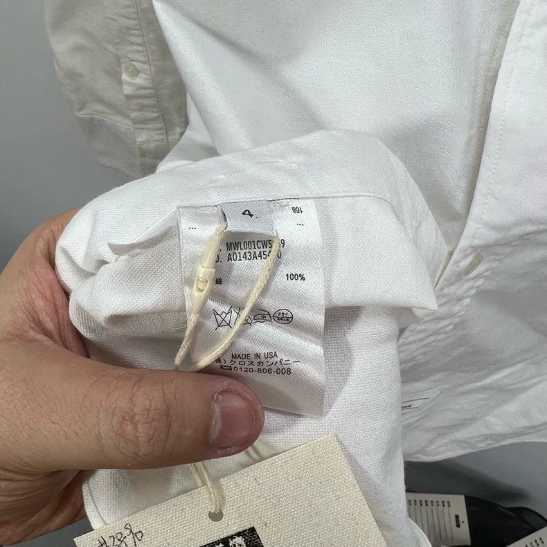 Thom Browne THOM BROWNE Classic white three-stripe shirt with arms and Size US XL / EU 56 / 4 - 6 Thumbnail