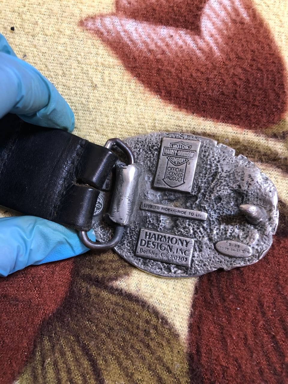 Harley Davidson Harley Davidson vintage leather bike belt Size ONE SIZE - 3 Thumbnail