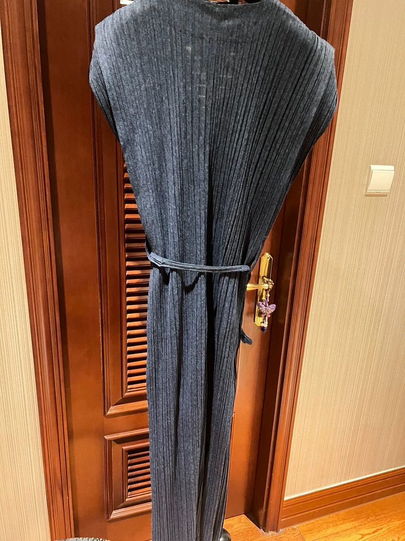 Issey Miyake issey miyake size:4 Blue pleated dress Size XXS / US 00 / IT 34 - 3 Thumbnail