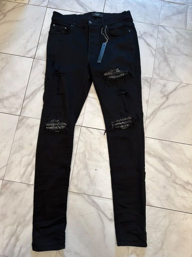 美品AMIRI MX1 Black/Red Bandana Jean30