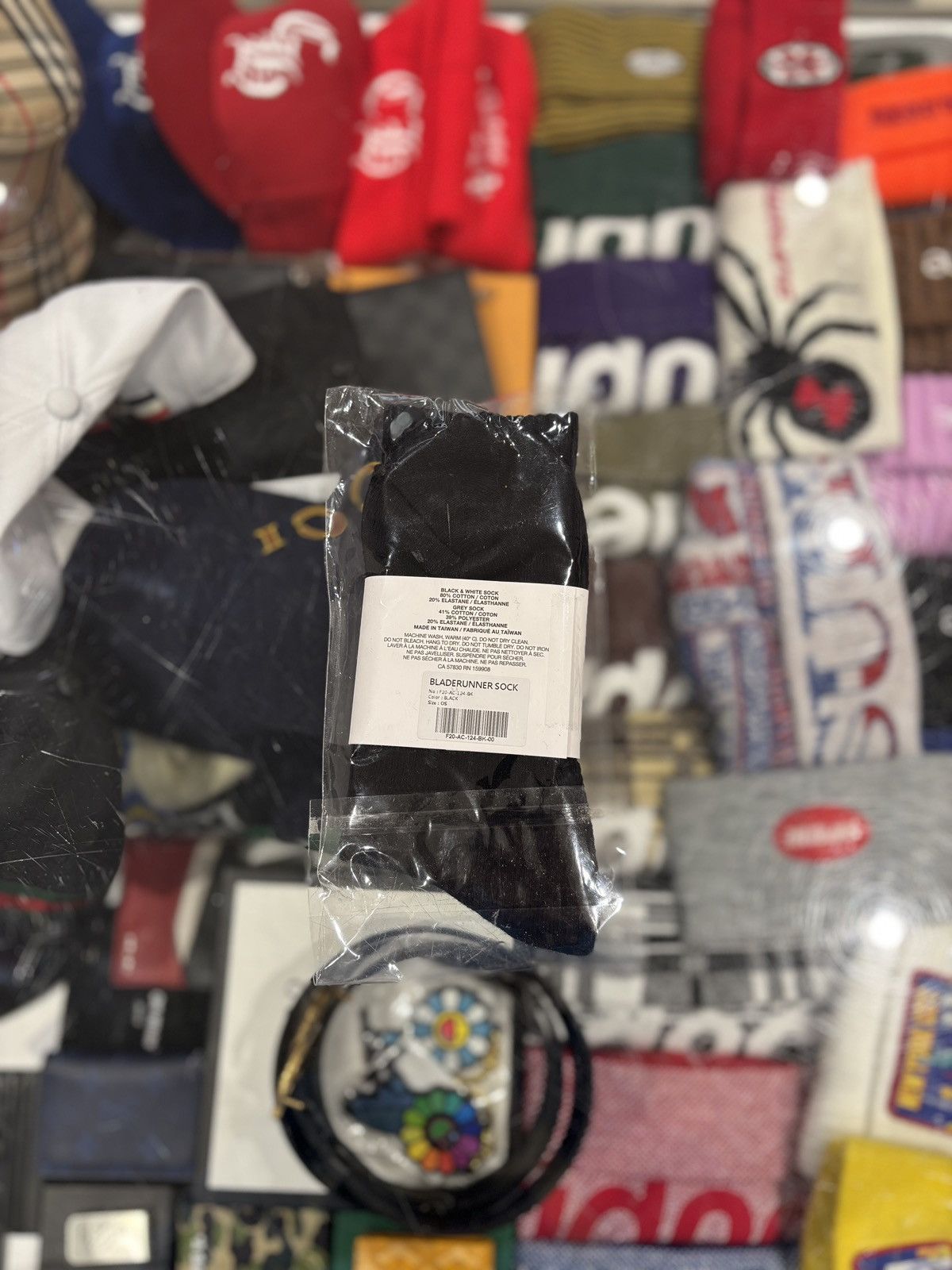 October's Very Own OVO Runner Sock Black Size ONE SIZE - 2 Thumbnail