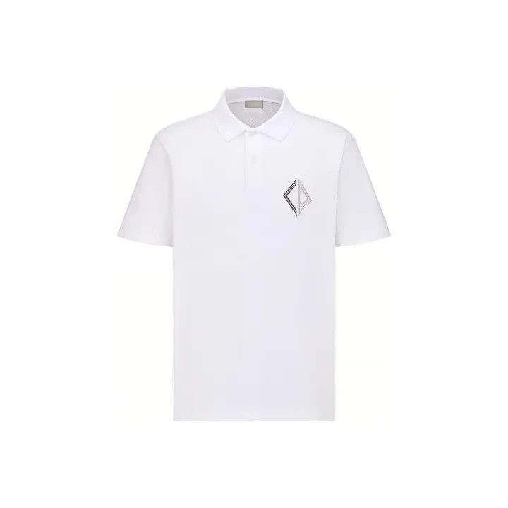 Dior Dior SS23 Geometric Pattern Polo Shirt 0079 Size US XL / EU 56 / 4 - 1 Thumbnail