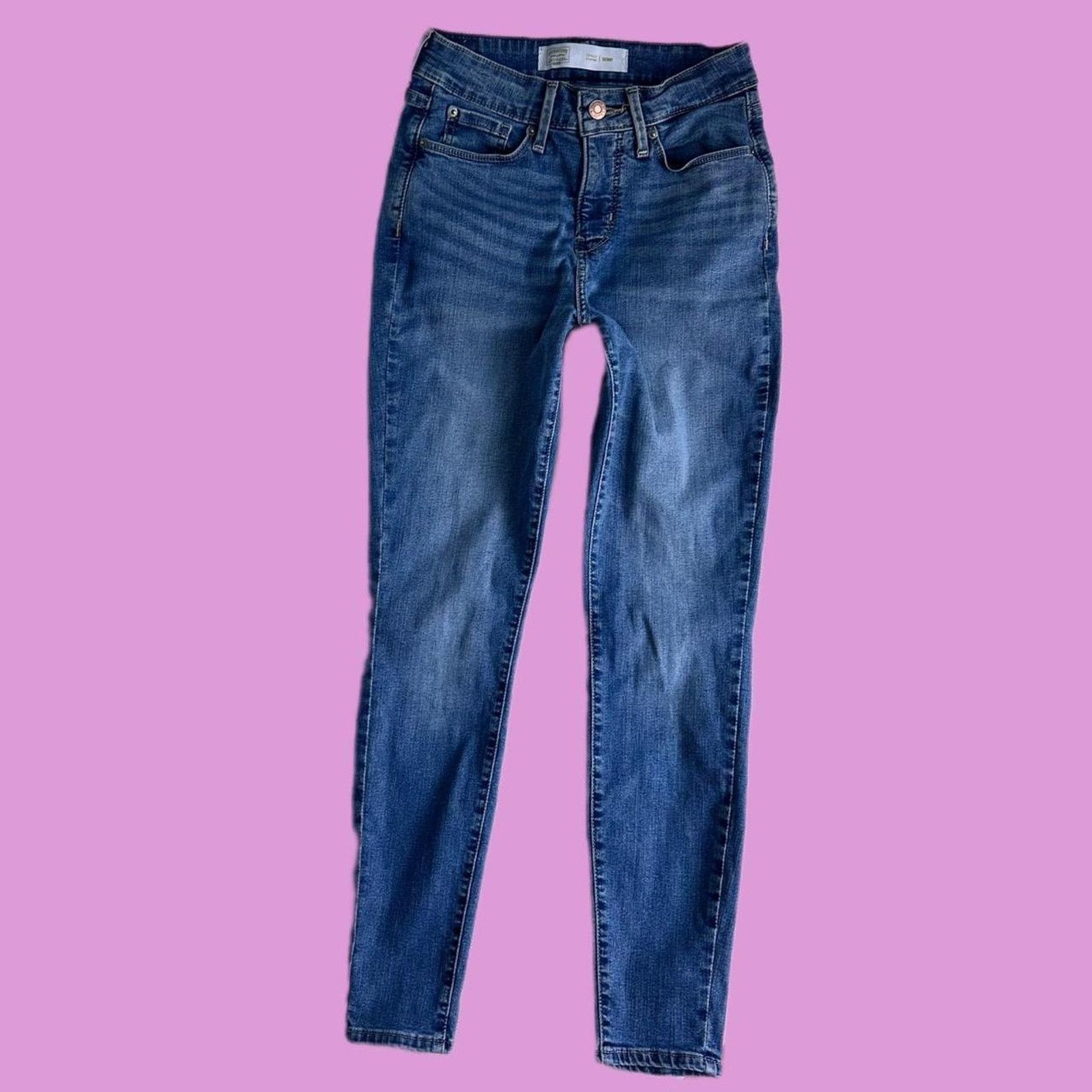 Levi's Signature Levi's Gold Strauss Totally Shaping Skinny Jeans Size 26" / US 2 / IT 38 - 1 Thumbnail