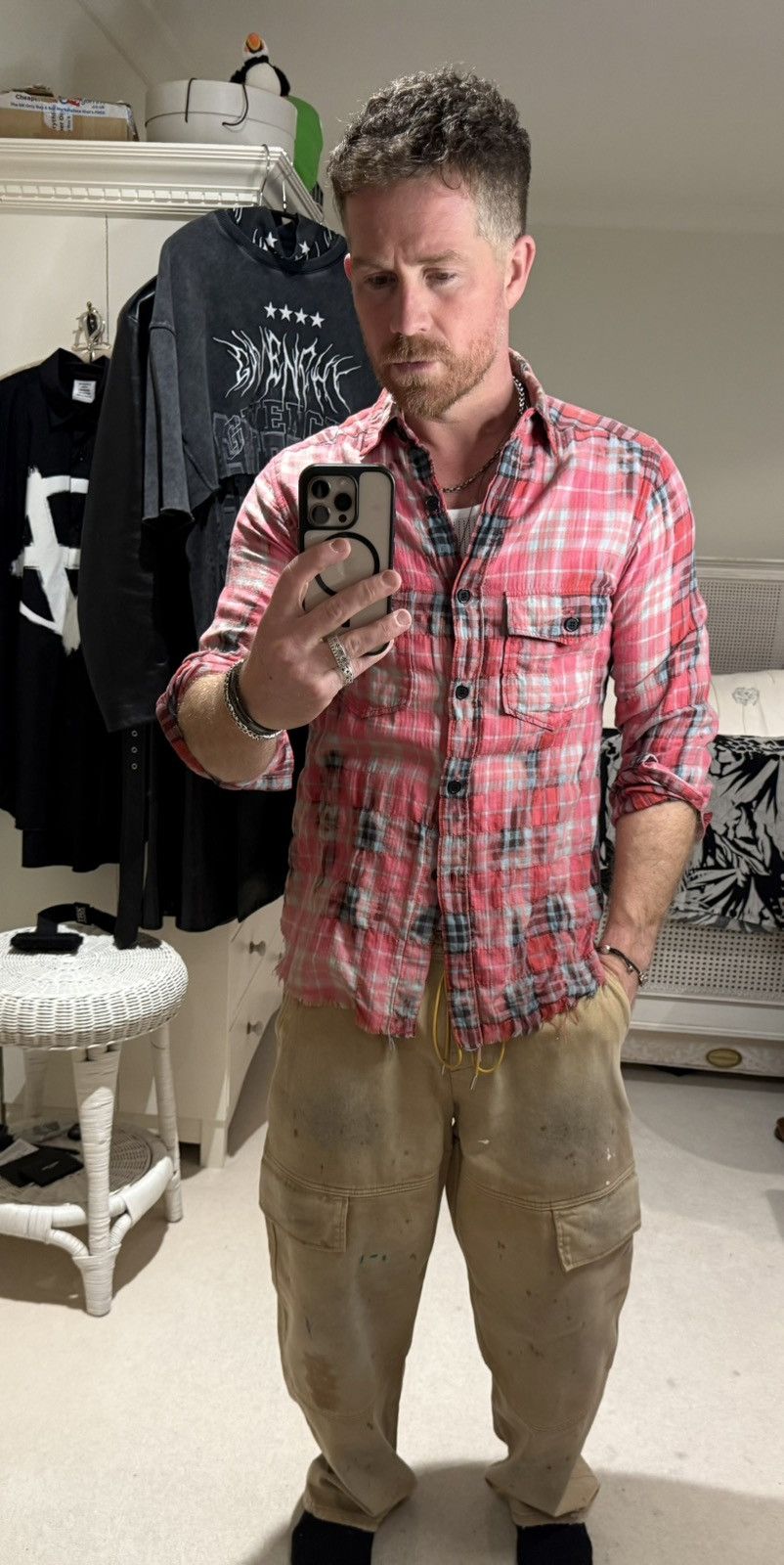Saint Laurent Paris SS16 Holy Grail Saint Laurent Hedi Slimane raw hem flannel S Size US S / EU 44-46 / 1 - 4 Thumbnail