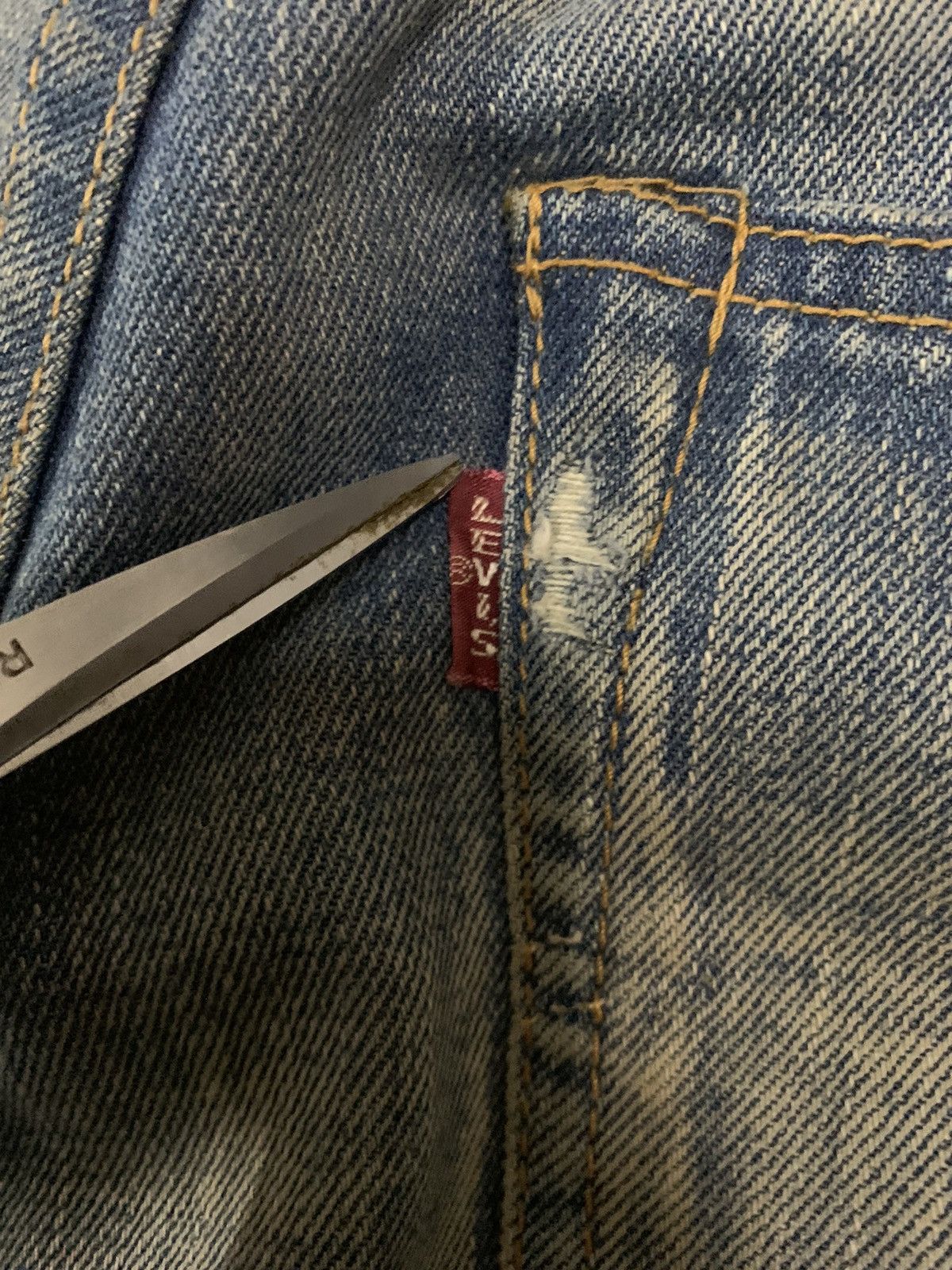 Levi's Vintage 70s Levis 501XX Big E Selvedge Mud Wash Jeans Size US 32 / EU 48 - 19 Thumbnail